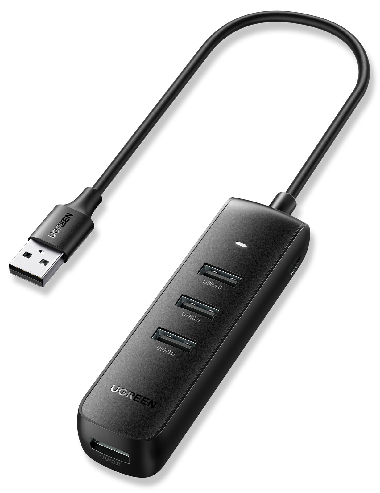 Hub 4 ports USB-A vers 4xUSB-A/0.25m/Noir