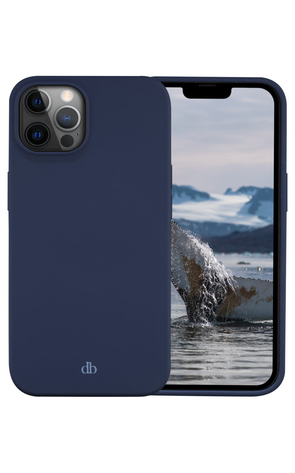 dbramante1928 Costa Rica - Coque de protection pour téléphone portable - silicone, plastique recyclé - bleu Pacifique - pour Apple iPhone 12, 12 Pro
