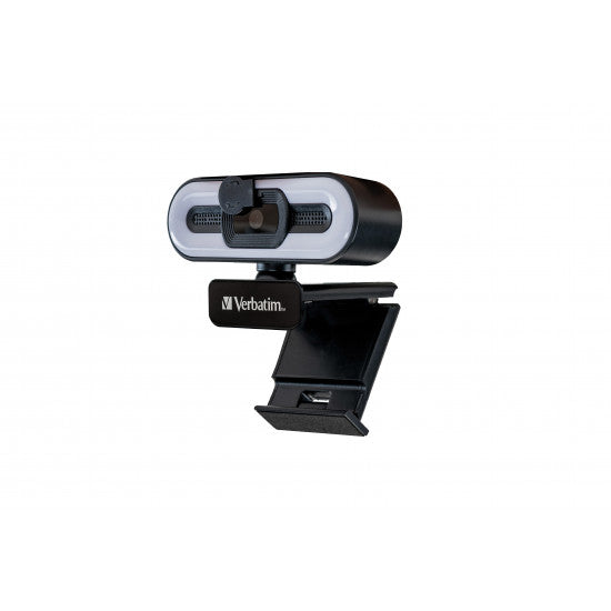 Verbatim AWC-02 - Webcam - couleur - 2560 x 1440 - 2K, 1080p - audio - USB 2.0