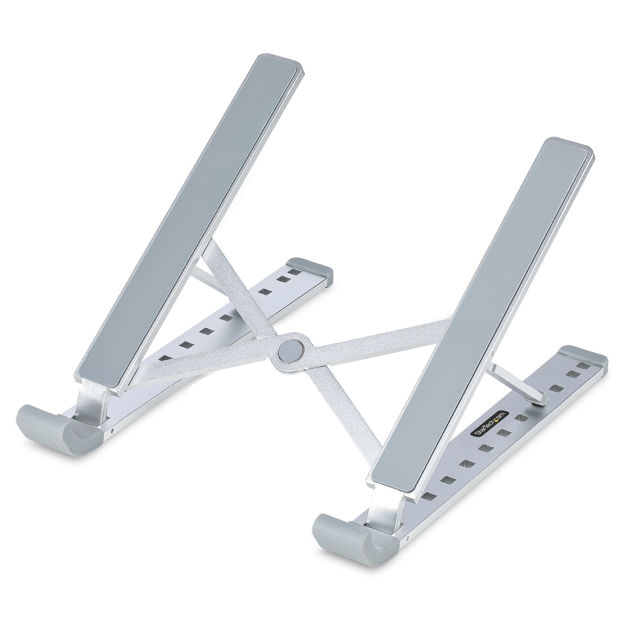 StarTech.com Support Pliable pour Portable, Support Ergonomique Ventilé - Support pour ordinateur portable - bureau - jusqu'à 15,6" - argent