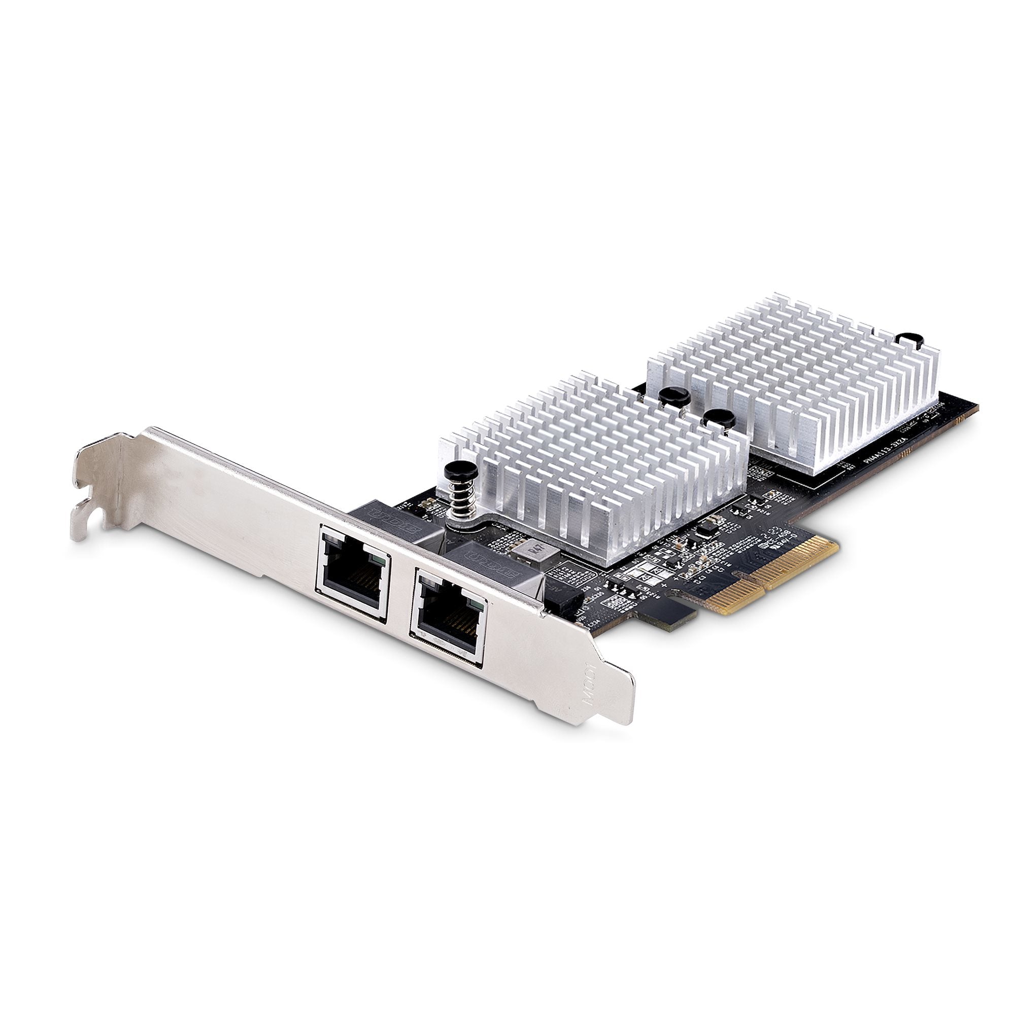StarTech.com Carte Adaptateur Réseau PCIe 10GbE 2 Ports - Carte Ethernet - Adaptateur réseau - PCIe 3.0 x4 profil bas - 10 Gigabit Ethernet x 2 - noir