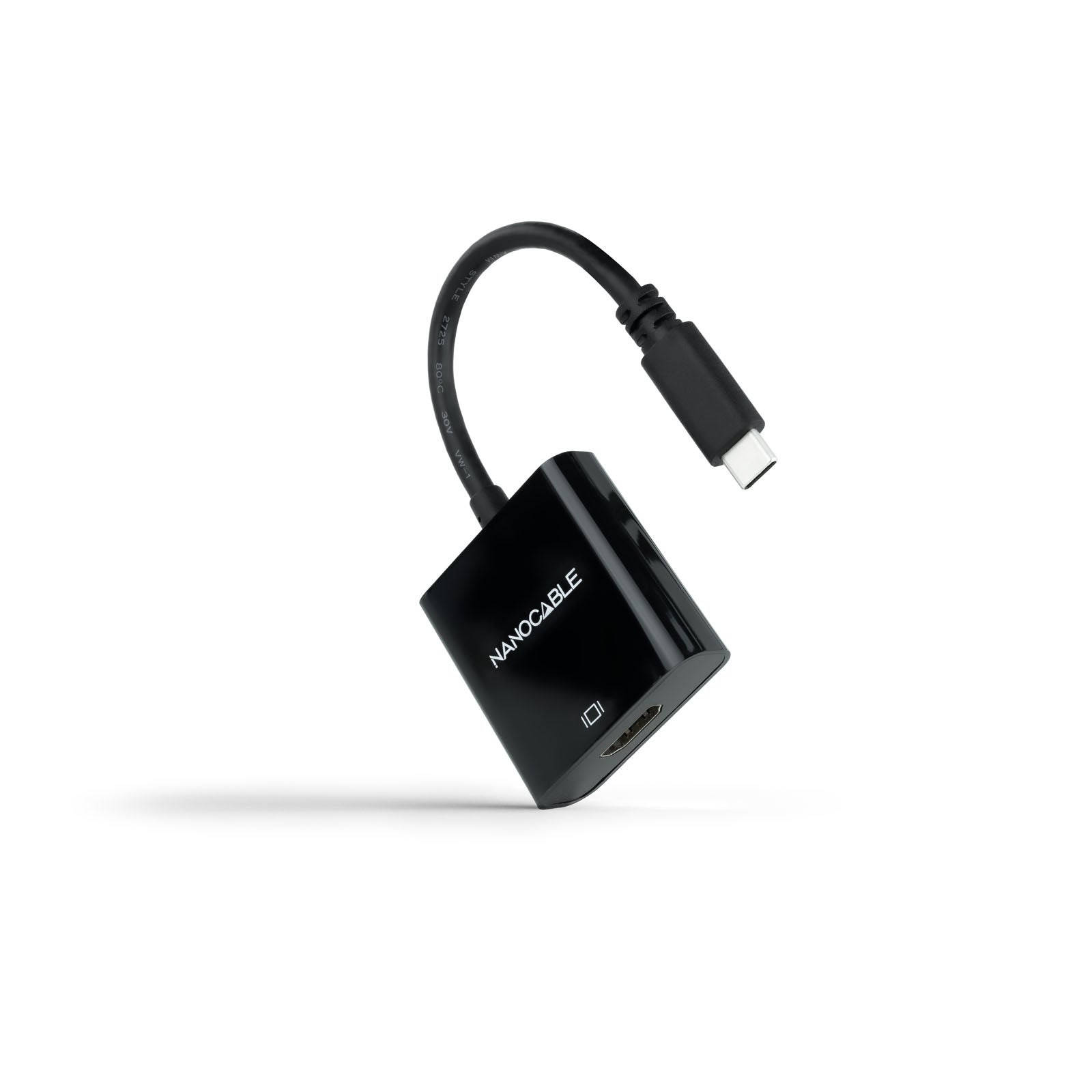 Adaptateur USB-C vers HDMI NANOCABLE 10.16.4102-BK Noir 4K Ultra HD (1 Unité)