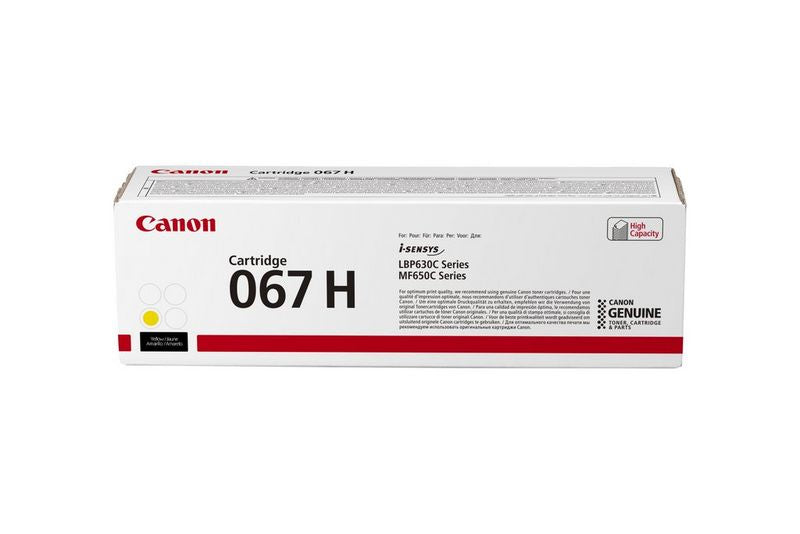 Canon 067 H - Haute capacité - jaune - original - cartouche de toner - pour Satera MF654Cdw, MF656Cdw