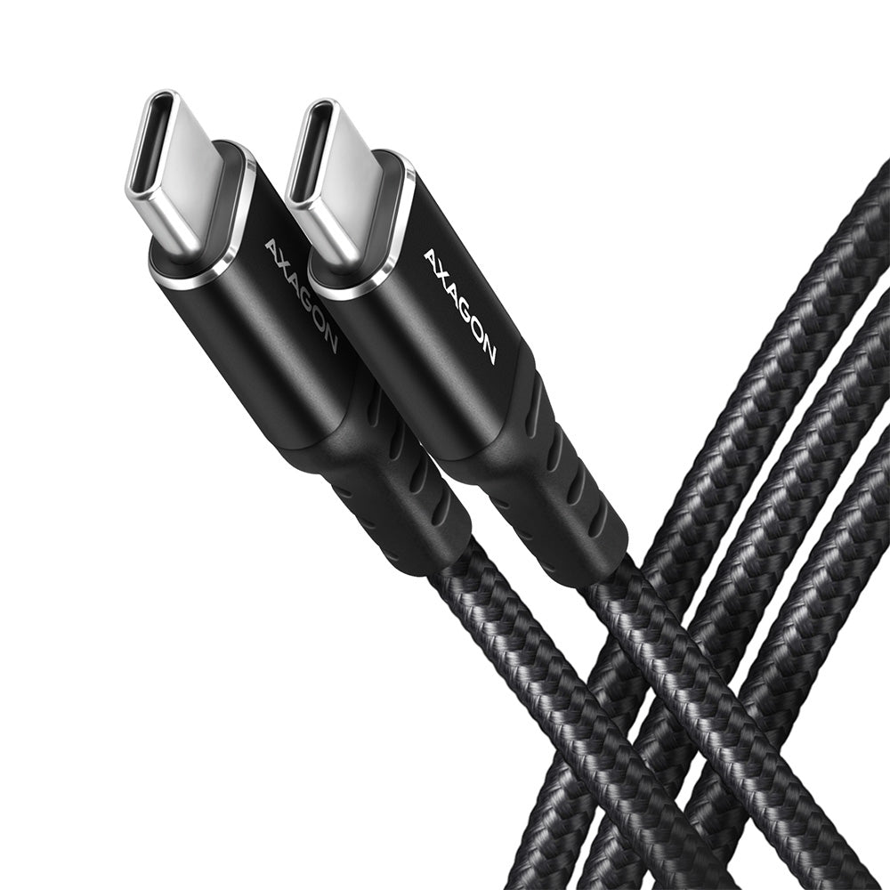 Câble Axagon USB-C 2m M/M 60W (Noir)