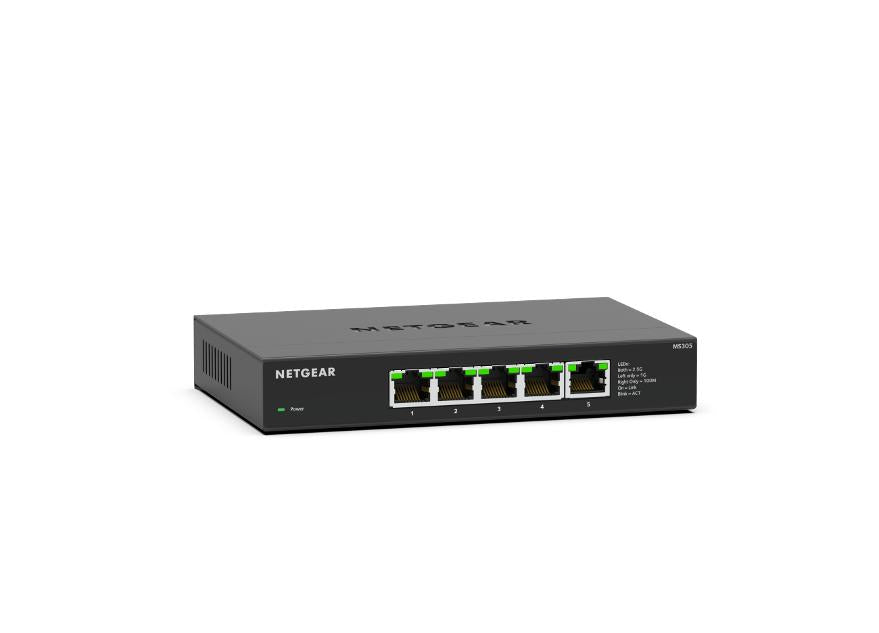 NETGEAR MS305 - Commutateur - multi-gigabit - non géré - 5 x 100/1000/2.5G - de bureau, fixation murale
