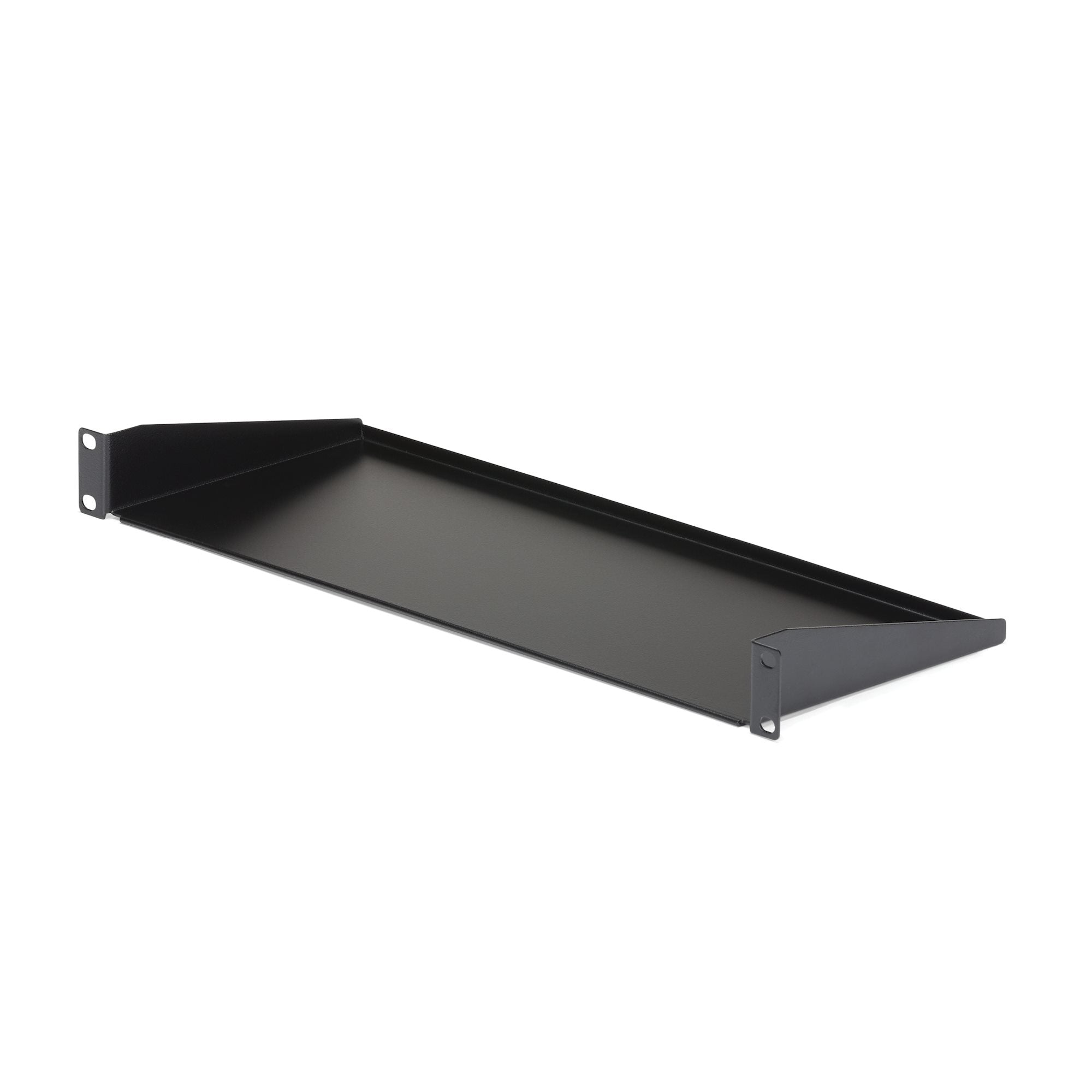 StarTech.com 1U Server Rack Cabinet Shelf, 7in Deep Fixed Cantilever Tray, Rackmount Shelf for 19" AV/Data/Network Equipment Enclosure with Cage Nuts & Screws, 33lbs Weight Capacity - 1U Rack Shelf 7" Deep (CABSHELF1U) - Étagère pour rack - noir - 1U - 19