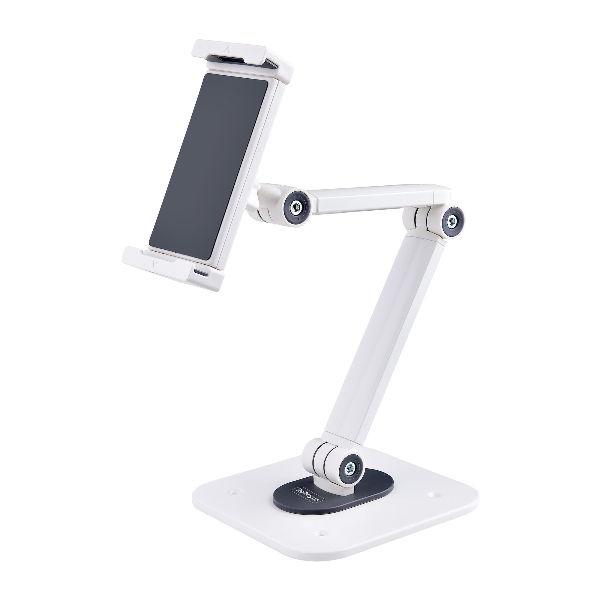 StarTech.com Support de Tablettes Réglable pour Bureau - Support Mural - Pied - pour tablette - aluminium et acier - blanc - Taille d'écran : 4.7"-12.9" - montable sur mur, montrable sur bureau