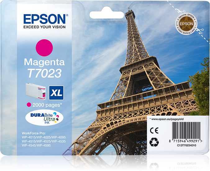 Cartouche d'encre Magenta XL T7023 - 2000p