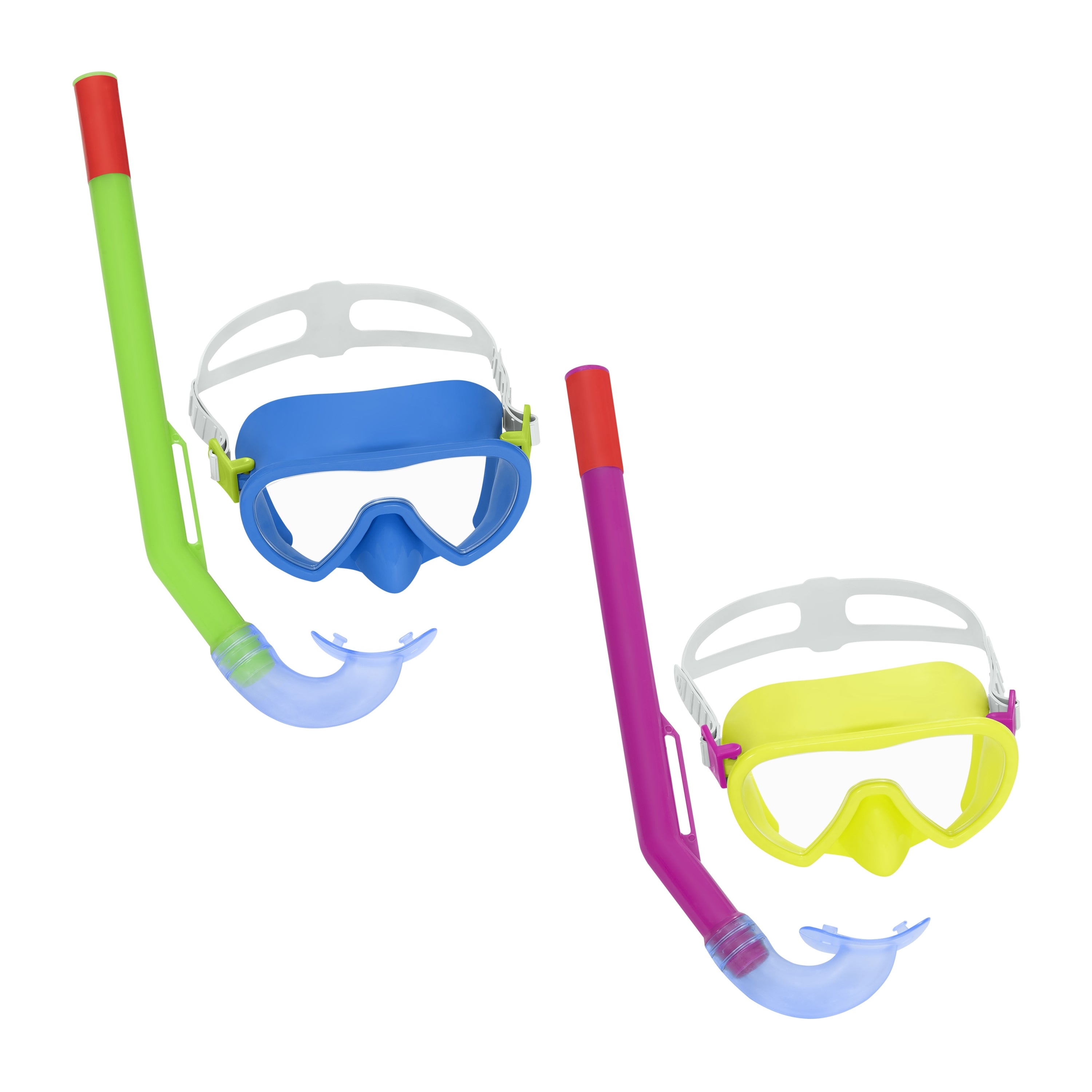 Bestway Ensemble Masque et Tube Junior Valve de Purge Couleur Assortie +7 Ans Plage et Piscine 24032