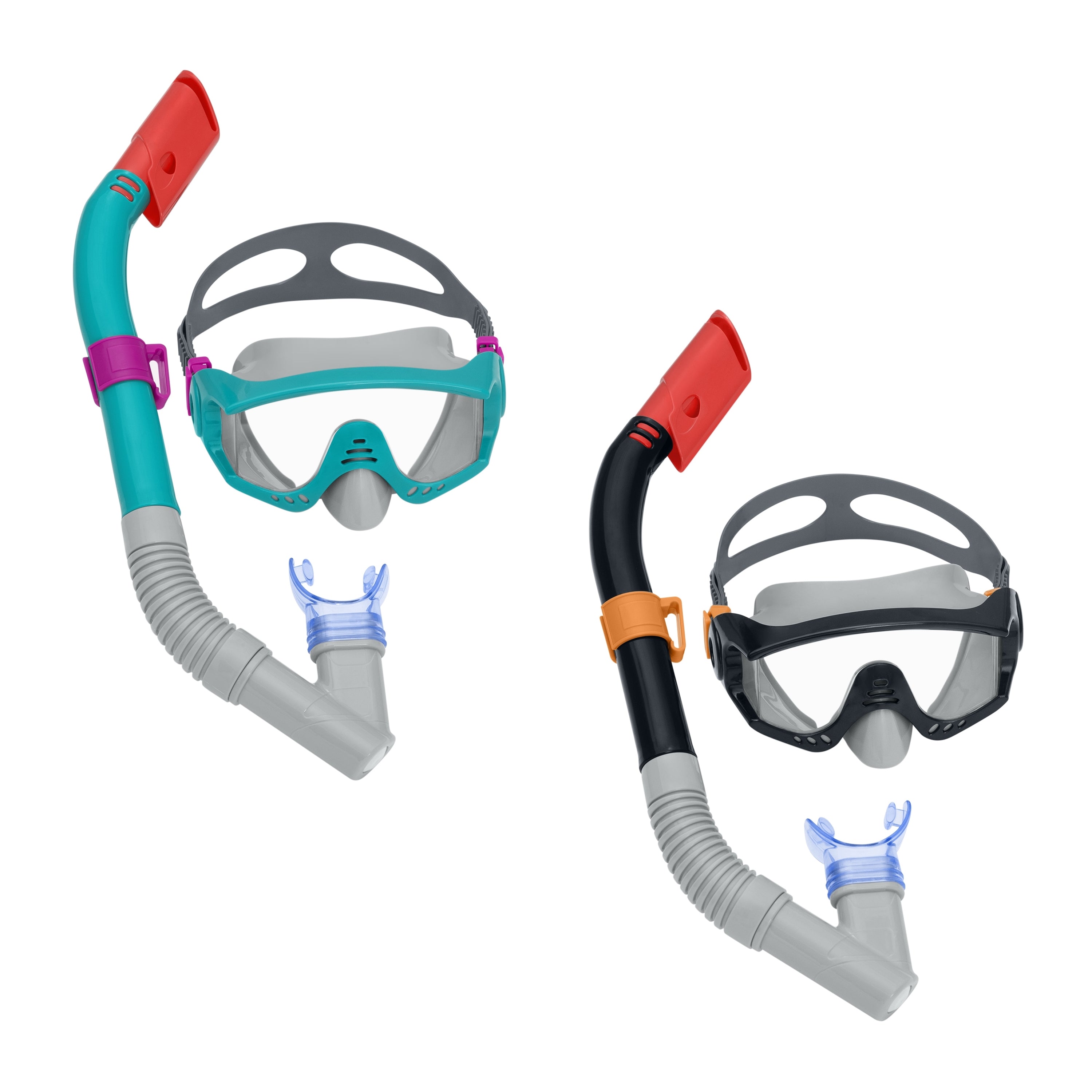 Bestway Ensemble Masque et Tube pour Enfant Sangle Anatomique +3 Ans Plage et Piscine 24059