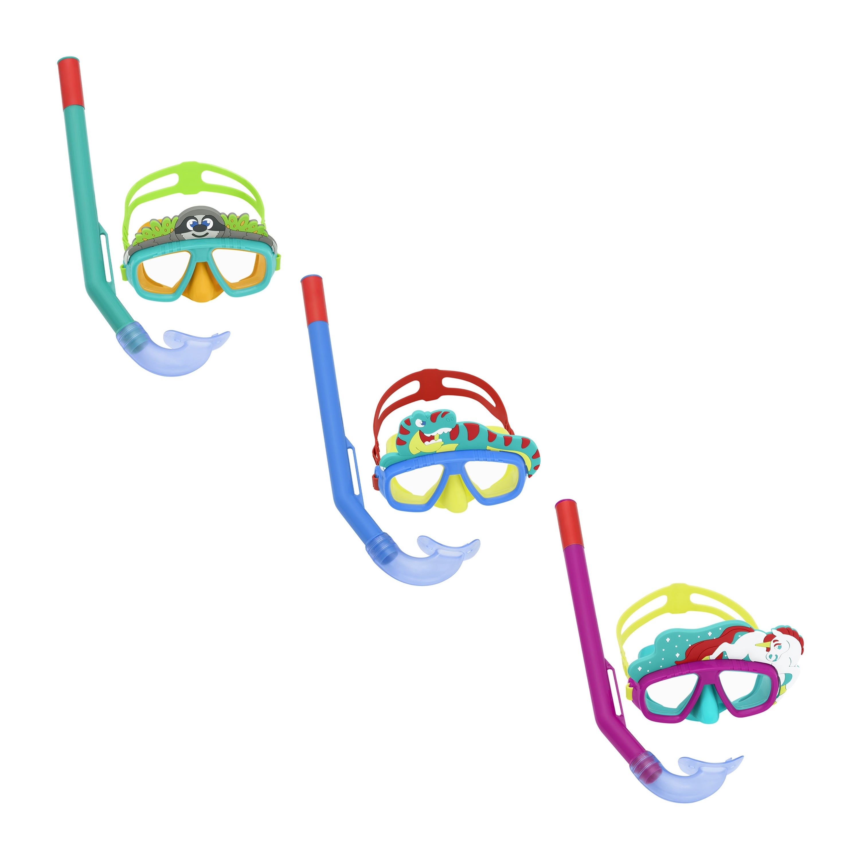 Bestway Ensemble Masque et Tube Adulte Valve de Purge Couleur Assorti +14 ans Plage et Piscine 24053