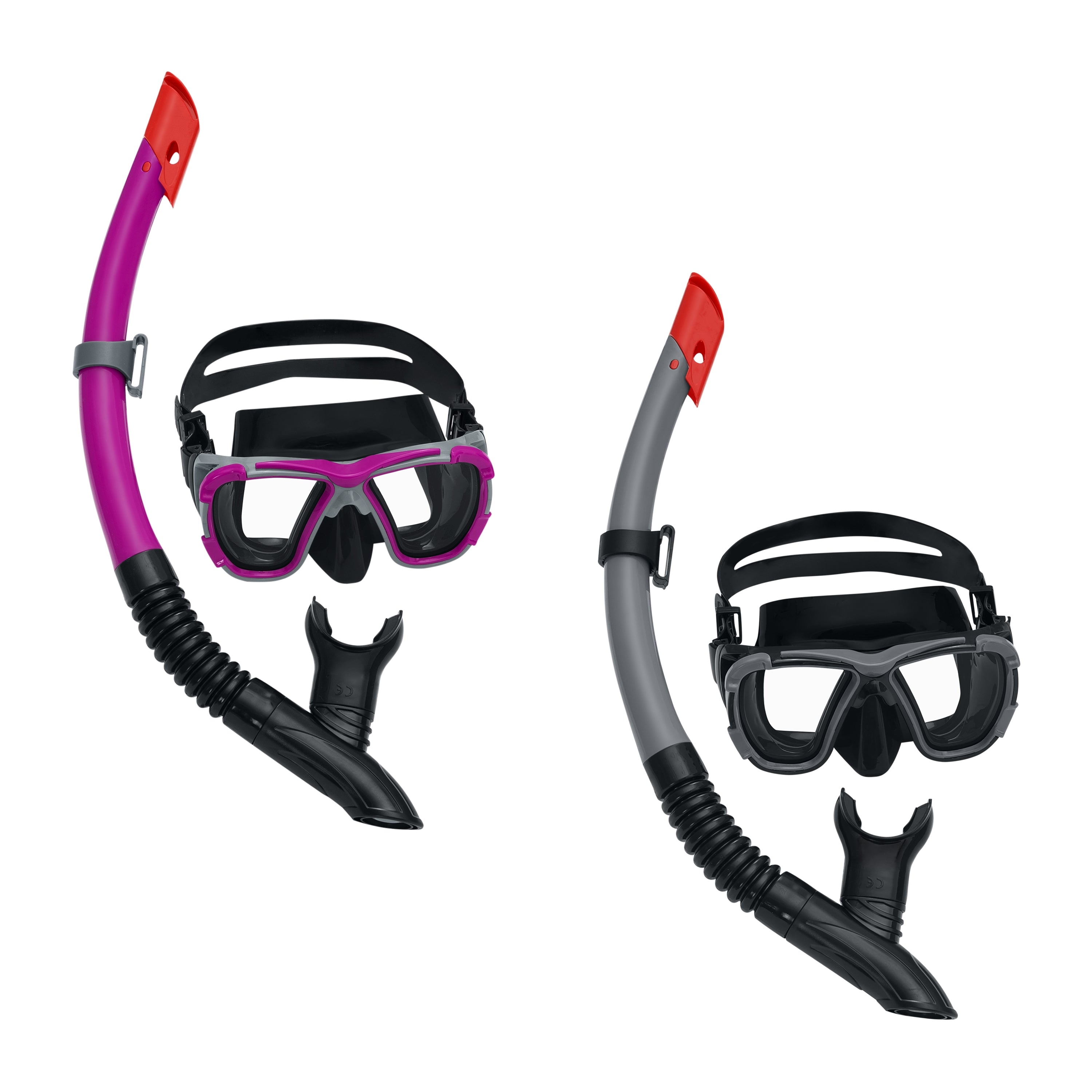 Bestway Masque Plongée Adulte Verre Trempé Couleur Assortie Sangle Silicone +14 ans Plage Piscine 22057