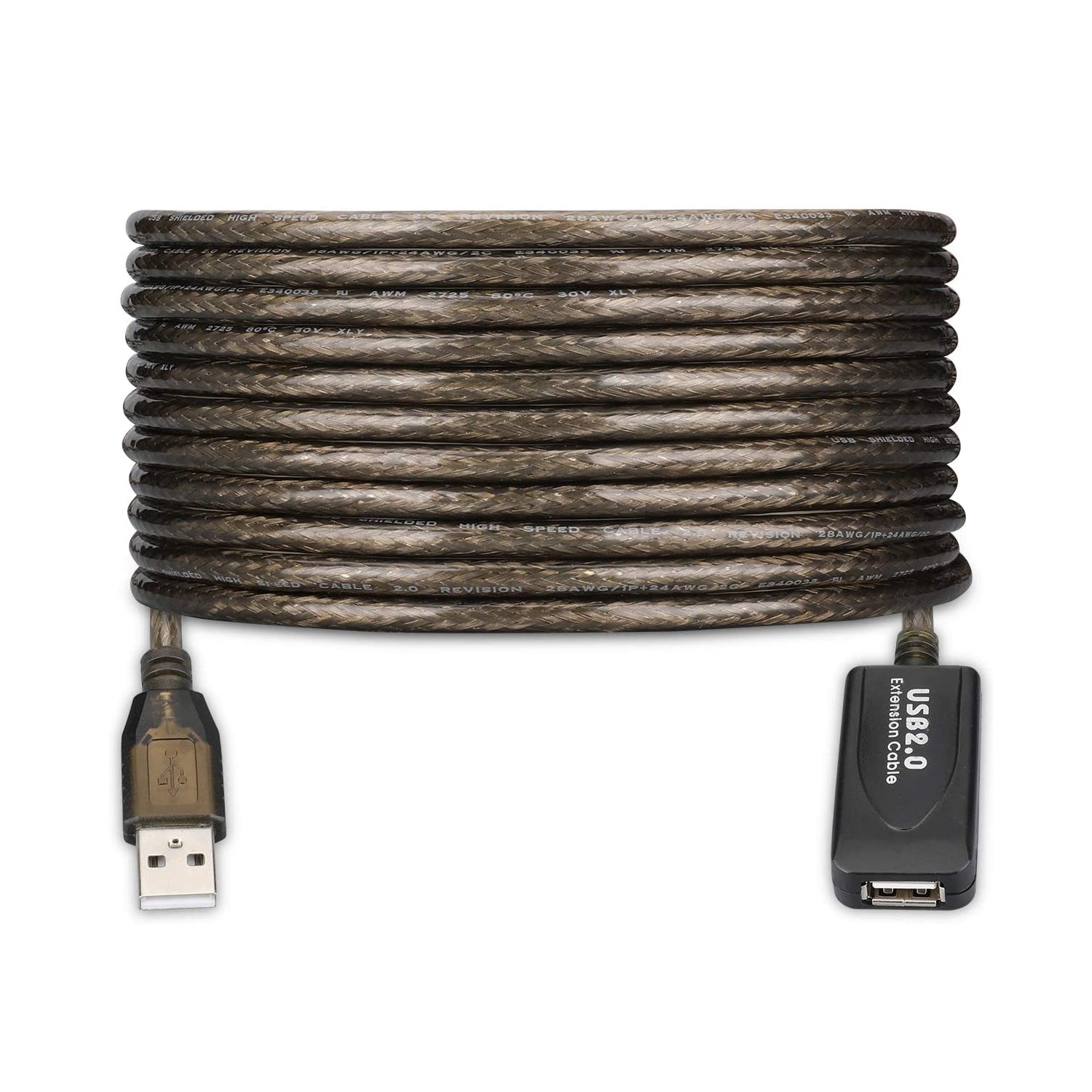 Câble Rallonge à USB Ewent EW1023 20 m Noir