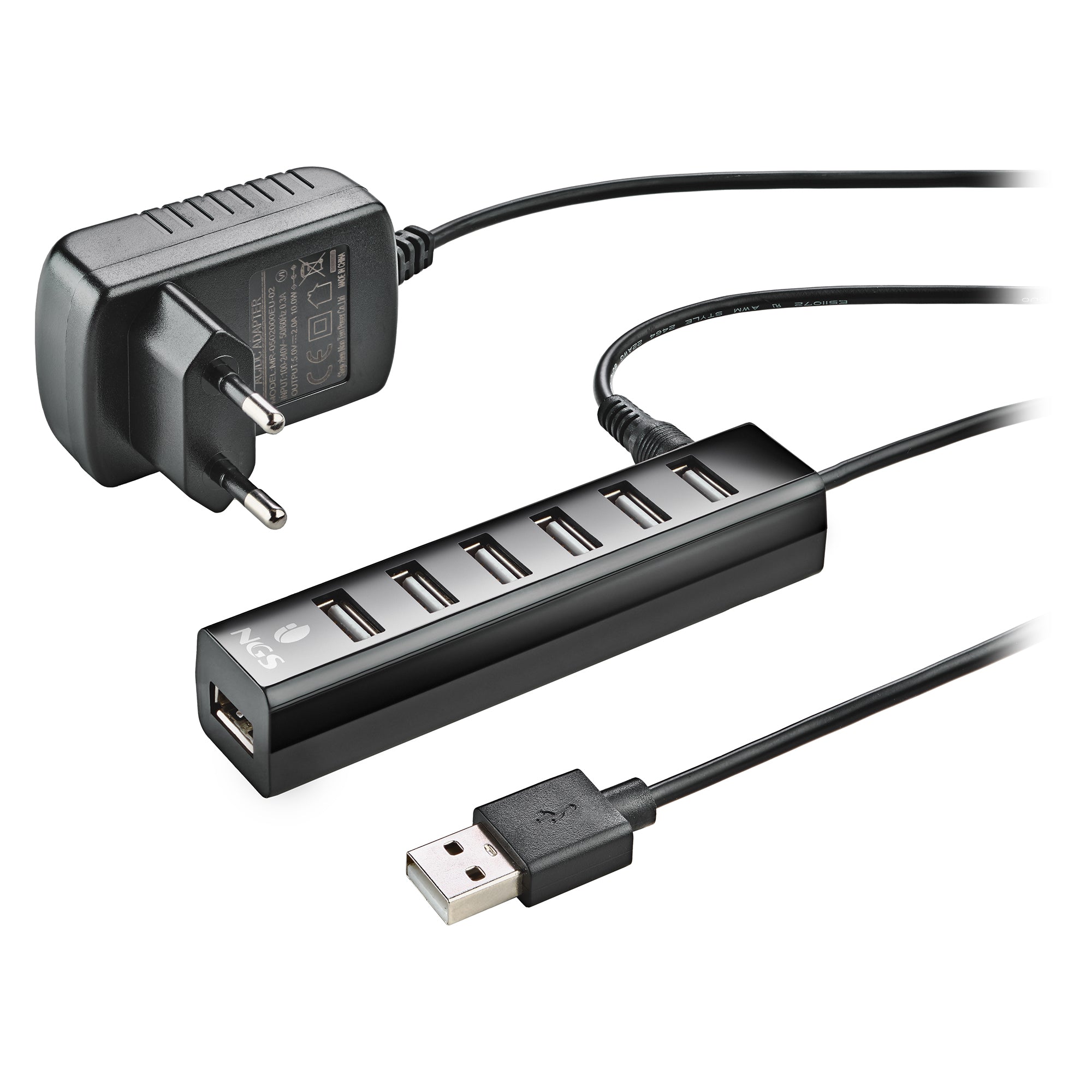 Hub USB NGS IHUB7 TINY Noir