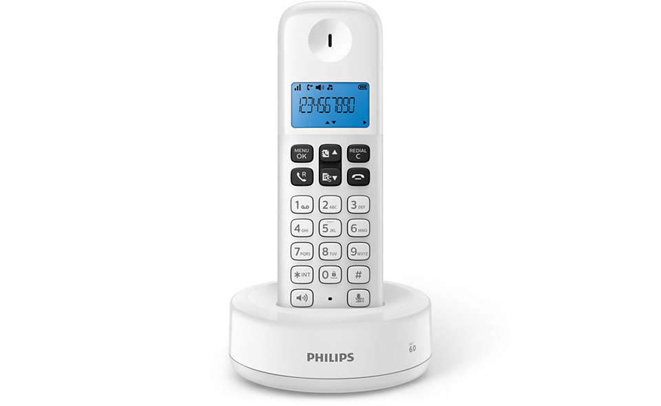 Téléphone Sans Fil Philips D1611B/34 Bleu Blanc