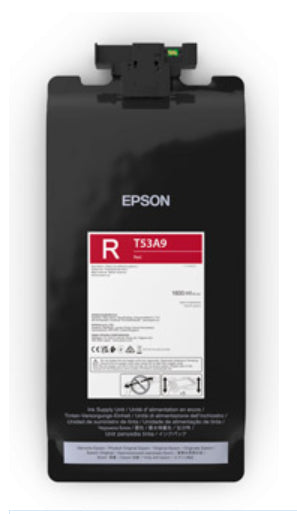 Epson T53A9 - 1.6 L - Large Format - rouge - original - pochette d'encre - pour SureColor SC-T7700D, SC-T7700DL