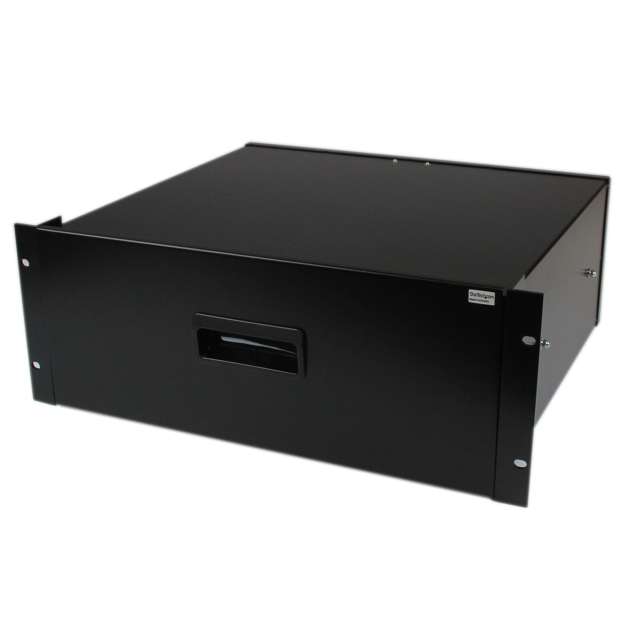 StarTech.com Tiroir de stockage en acier noir 4U pour racks et armoires 48 cm - Tiroir de rangement pour rack - 4U - pour P/N: CABSCRWS1224, RK2537BKM, RK3236BKF, RK4236BKB, RK4242BK24, RK4242BK30, RKQMCAB12V2