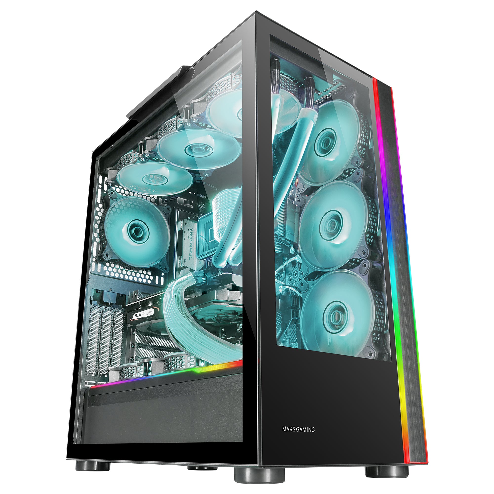 Boitier Grand Tour E-ATX Mars Gaming MC-Ult avec panneaux vitrés (Noir)