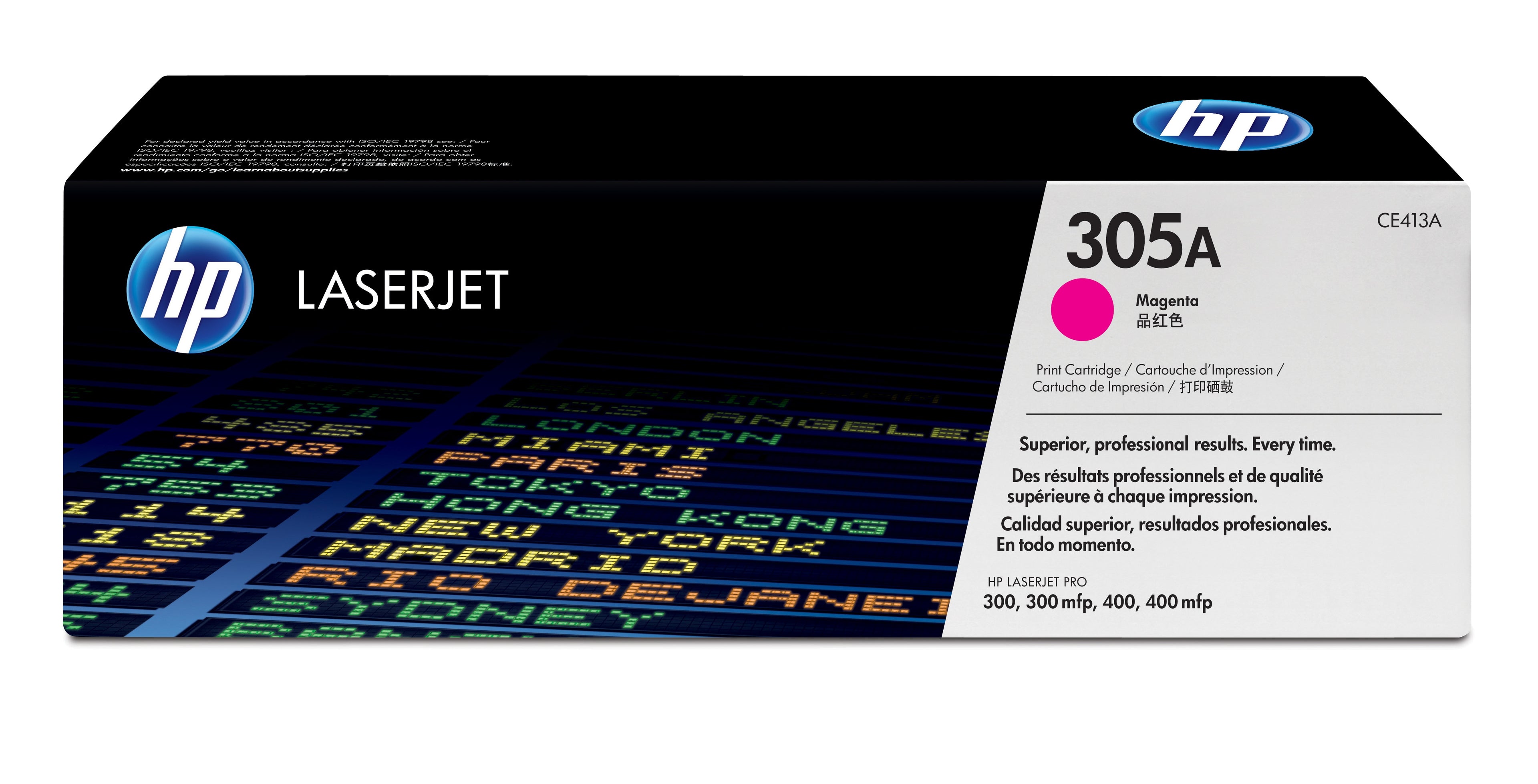 HP 305A - Magenta - original - LaserJet - cartouche de toner (CE413A) - pour LaserJet Pro 300 M351, 400 M451, MFP M375, MFP M475