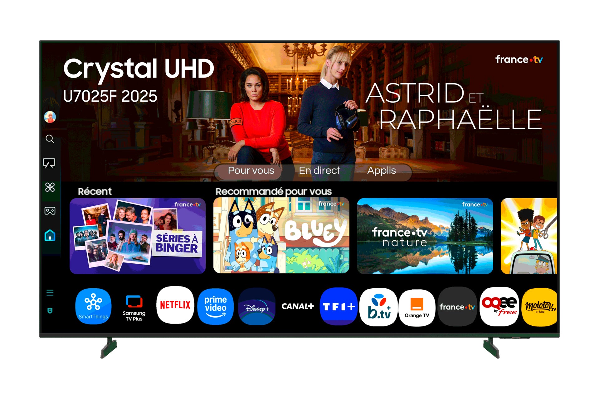 Samsung U7025F UHD 4K Smart TV 75 Inch Black 2025 Model