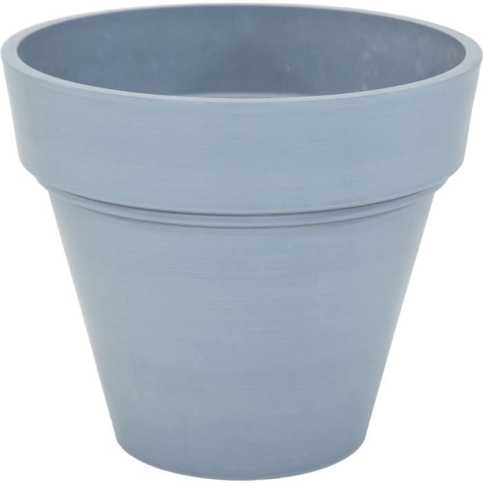 Pot de fleur - MEGA COLLECTIONS - Ecostone Planter - Ø 35 cm - H 30 cm - Gris