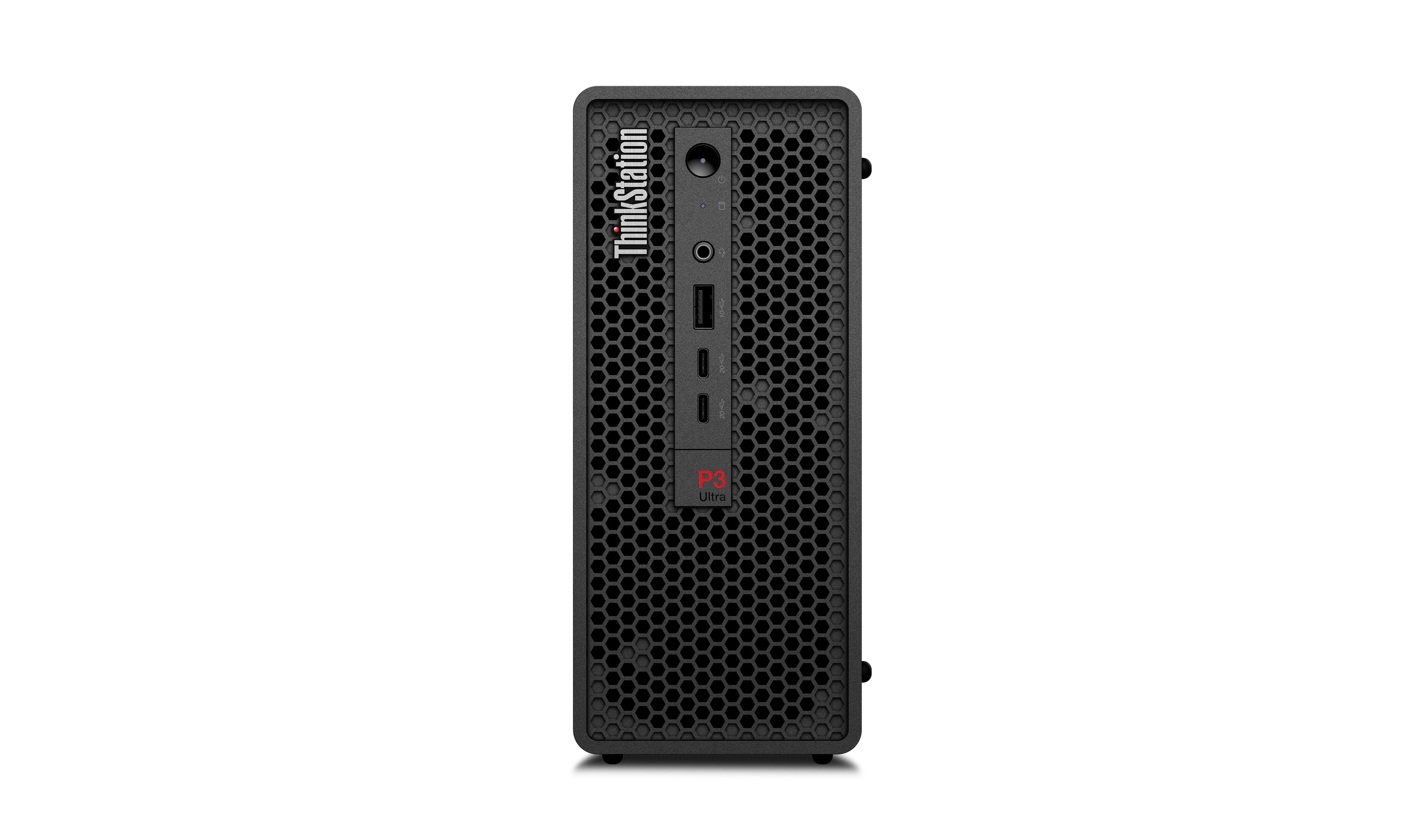 Lenovo ThinkStation P3 Ultra Gen 2 30J5 - MT 1 x Core Ultra 7 265 / jusqu'à 5.3 GHz - vPro Enterprise - RAM 32 Go - SSD 1 To - TCG Opal Encryption, NVMe, Performance - RTX A1000 - Gigabit Ethernet - Win 11 Pro - moniteur : aucun - clavier : Français canad