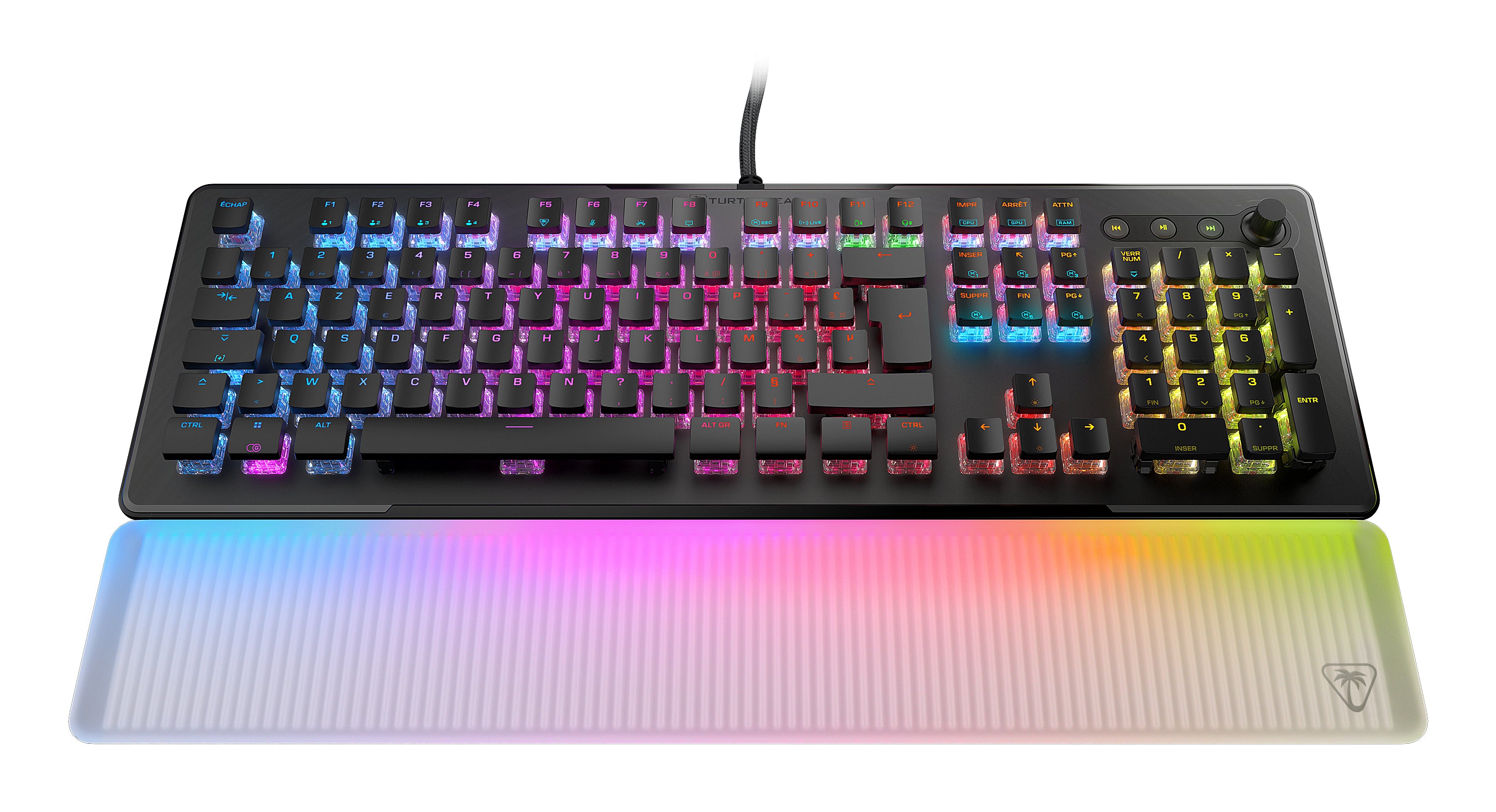 Clavier Turtle Beach Vulcan II Max Noir Français AZERTY