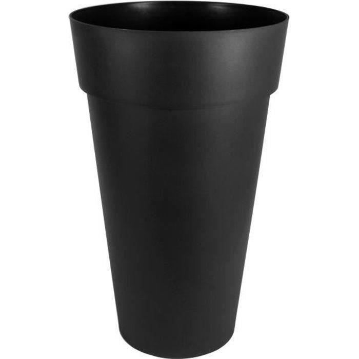 Vase Rond XXL Ø 48 cm - EDA - Toscane - 90 L - Ø 48 x H 80 cm - Gris Anthracite