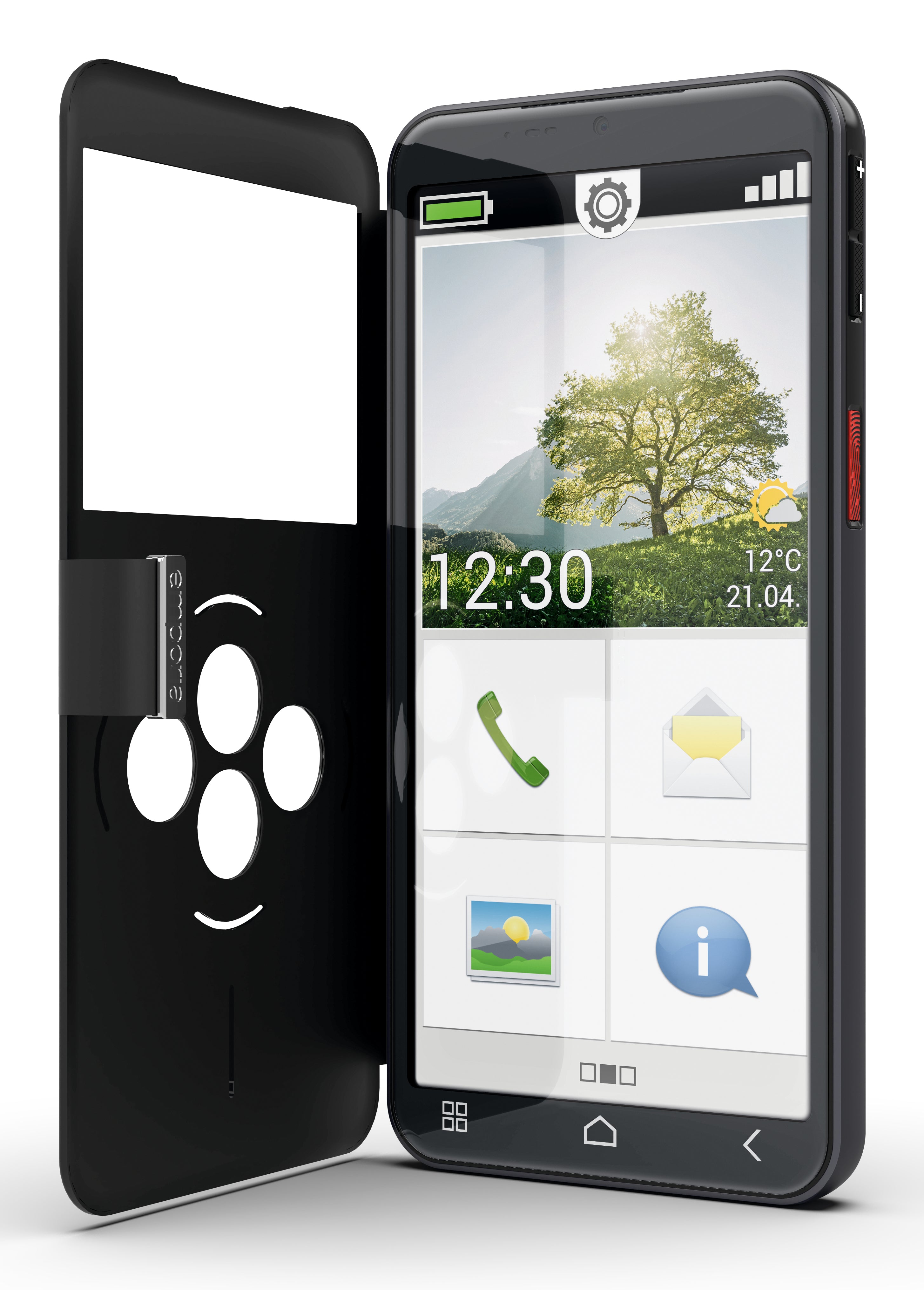 emporiaSMART.7lite - 4G smartphone - RAM 6 Go / Mémoire interne 128 Go - microSD slot - 5.45" - 1440 x 720 pixels - 3 x caméras arrière 13 MP, 2 MP, 0,3 MP - front camera 8 MP