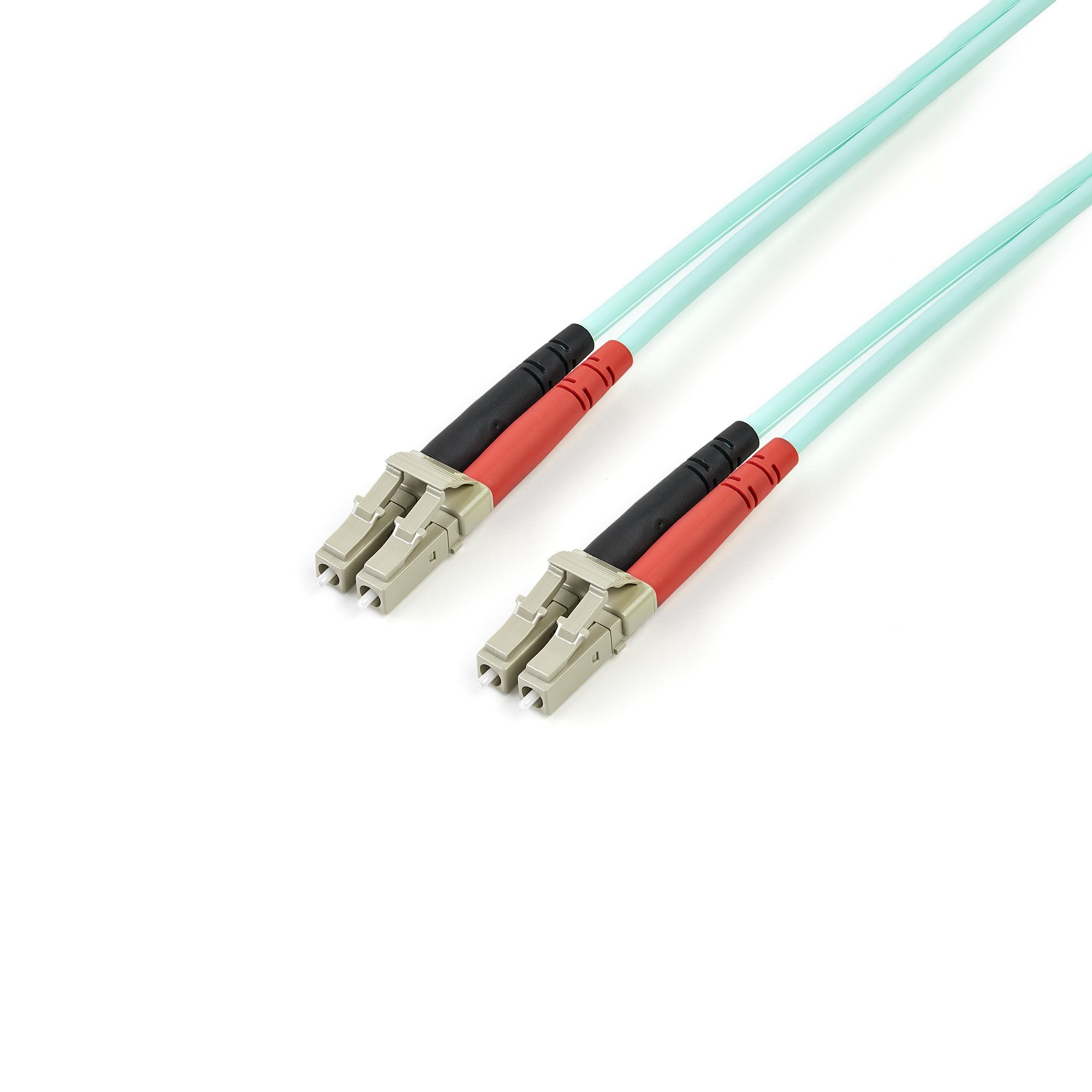 StarTech.com Câble Fibre Optique Multimode de 2m LC/UPC vers LC/UPC OM3 - Cordon de raccordement - LC multi-mode (M) pour LC multi-mode (M) - 2 m - 2 m - fibre optique - duplex - 50 / 125 microns - turquoise - pour P/N: J9152AST, MASFP10GBSR, SFP10GBLRMST
