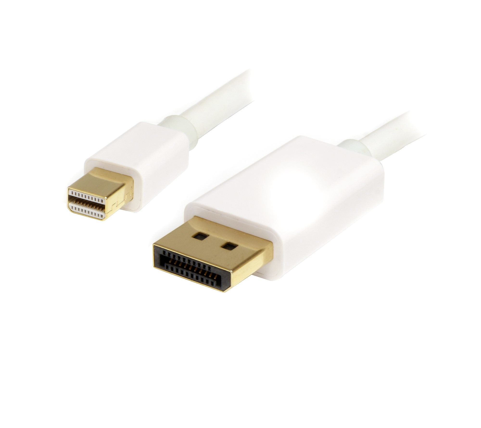 StarTech.com Câble adaptateur Mini DisplayPort vers DisplayPort 1.2 2m - Cordon Mini DP à DP - Support HBR2 - M/M - DisplayPort 4K - Blanc - Câble DisplayPort - Mini DisplayPort (M) pour DisplayPort (M) - 2 m - blanc - pour P/N: CDP2MDP, CDP2MDPEC, CDP2MD