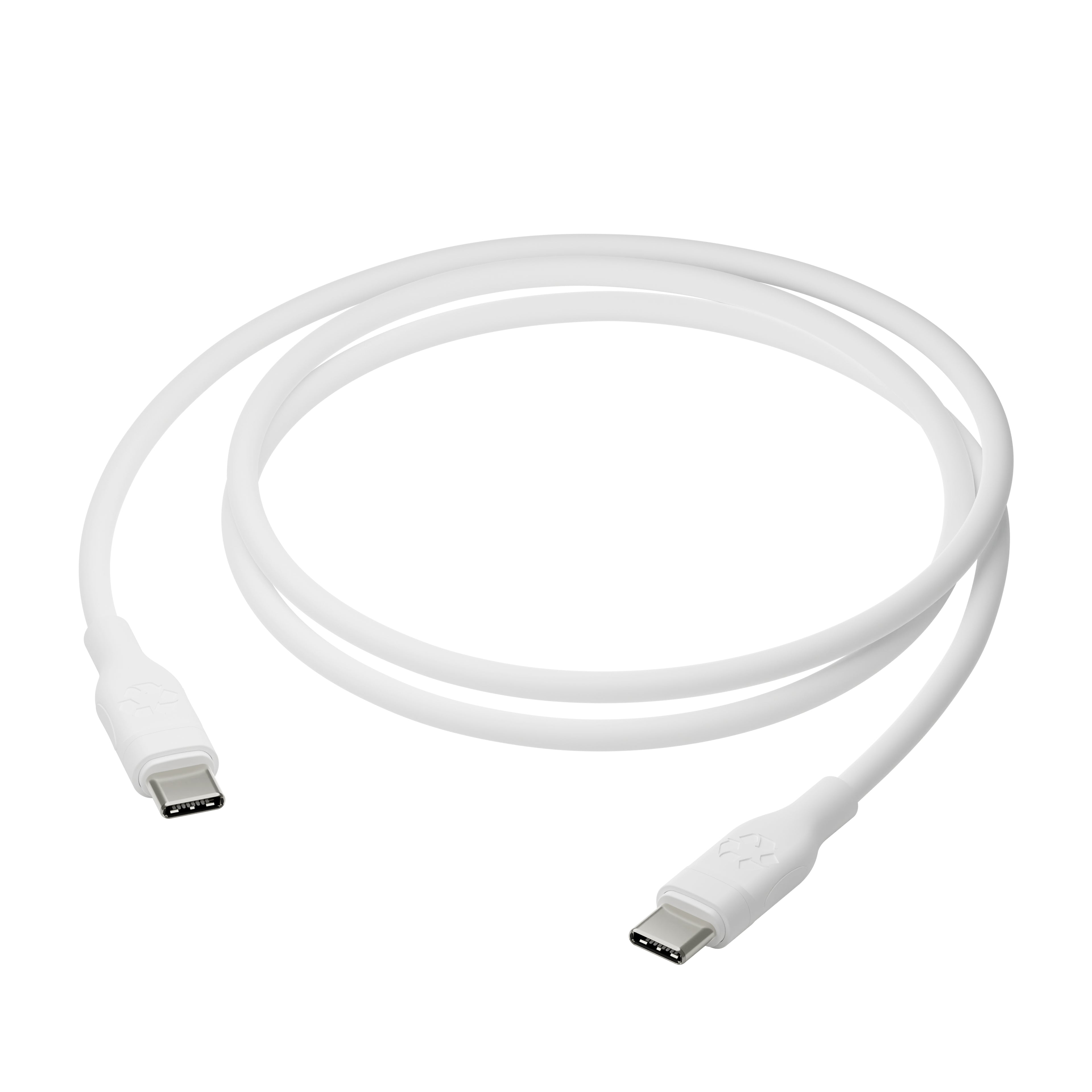 dbramante1928 re-charge - Câble USB - 24 pin USB-C (M) pour 24 pin USB-C (M) - USB 2.0 - 1.2 m - Alimentation USB (100 W), plastique recyclé à 100 %
