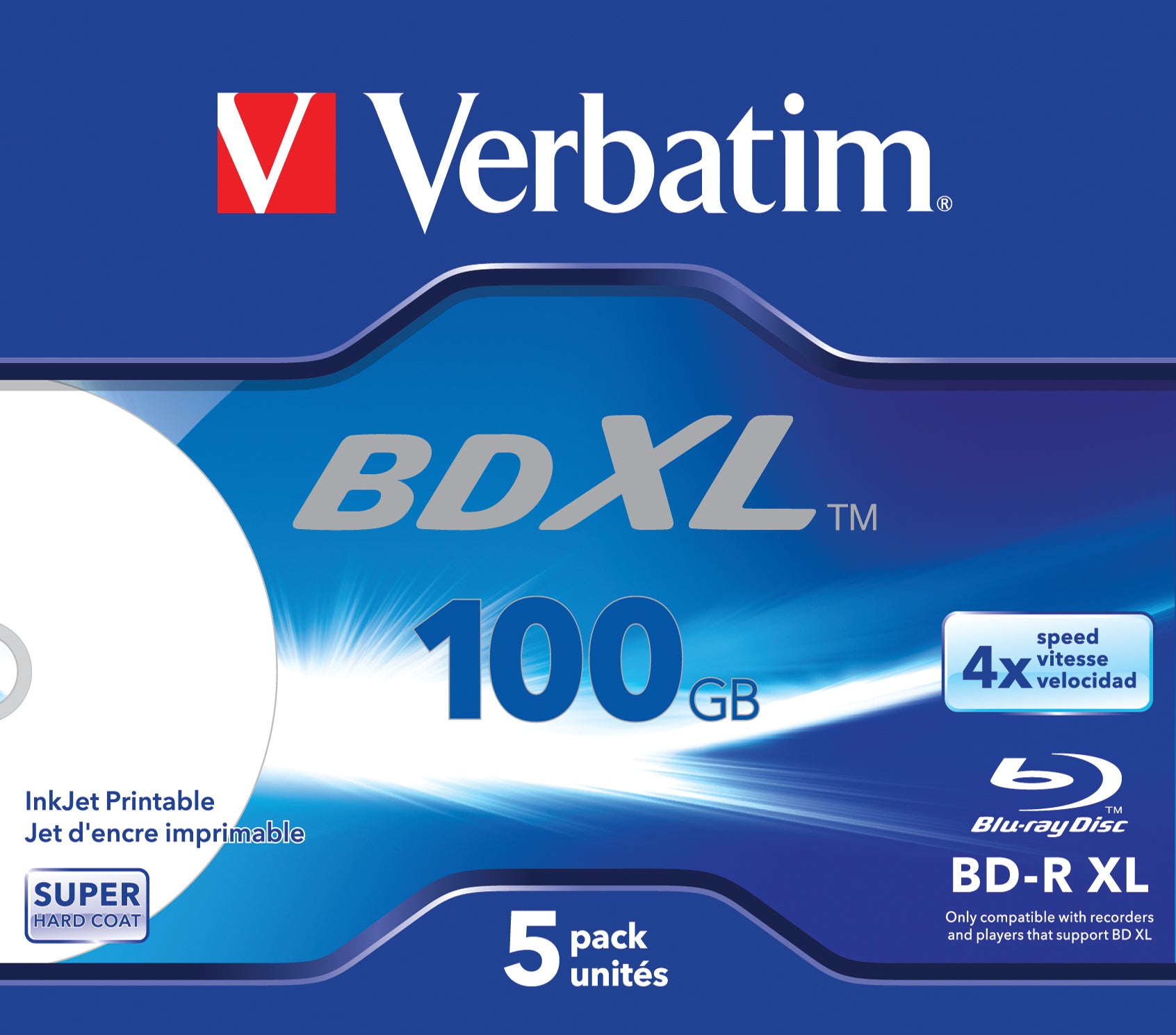 Verbatim - BD-R XL x 5 - 100 Go - support de stockage