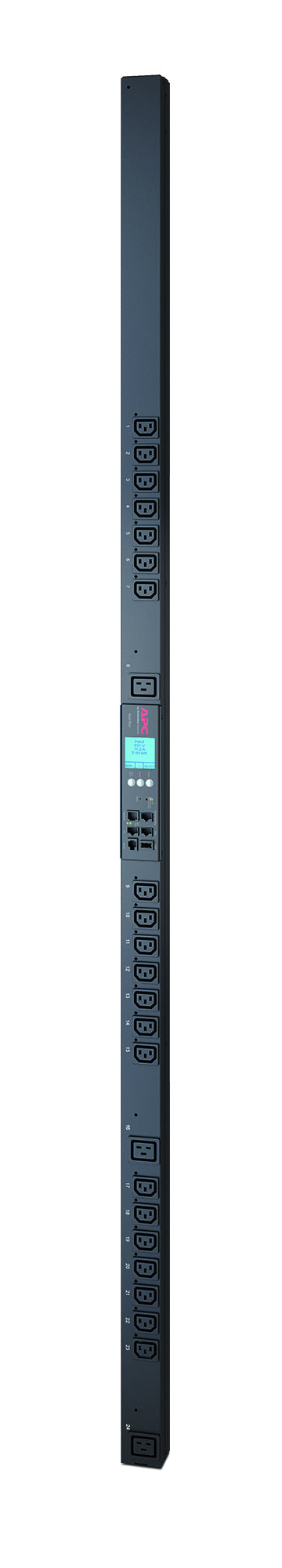 Compteur par prise APC avec PDU en rack de commutation ZeroU 2G - Unité de distribution secteur (rack-montable) - CA 200/208/230 V - 3.3 kW - Ethernet 10/100 - entrée : IEC 60320 C20 - connecteurs de sortie : 24 - 0U - noir - pour P/N: SMX1500RM2UCNC, SMX