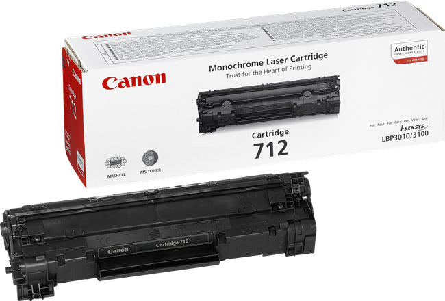 Canon 712 - Noir - original - cartouche de toner - pour i-SENSYS LBP3010, LBP3100