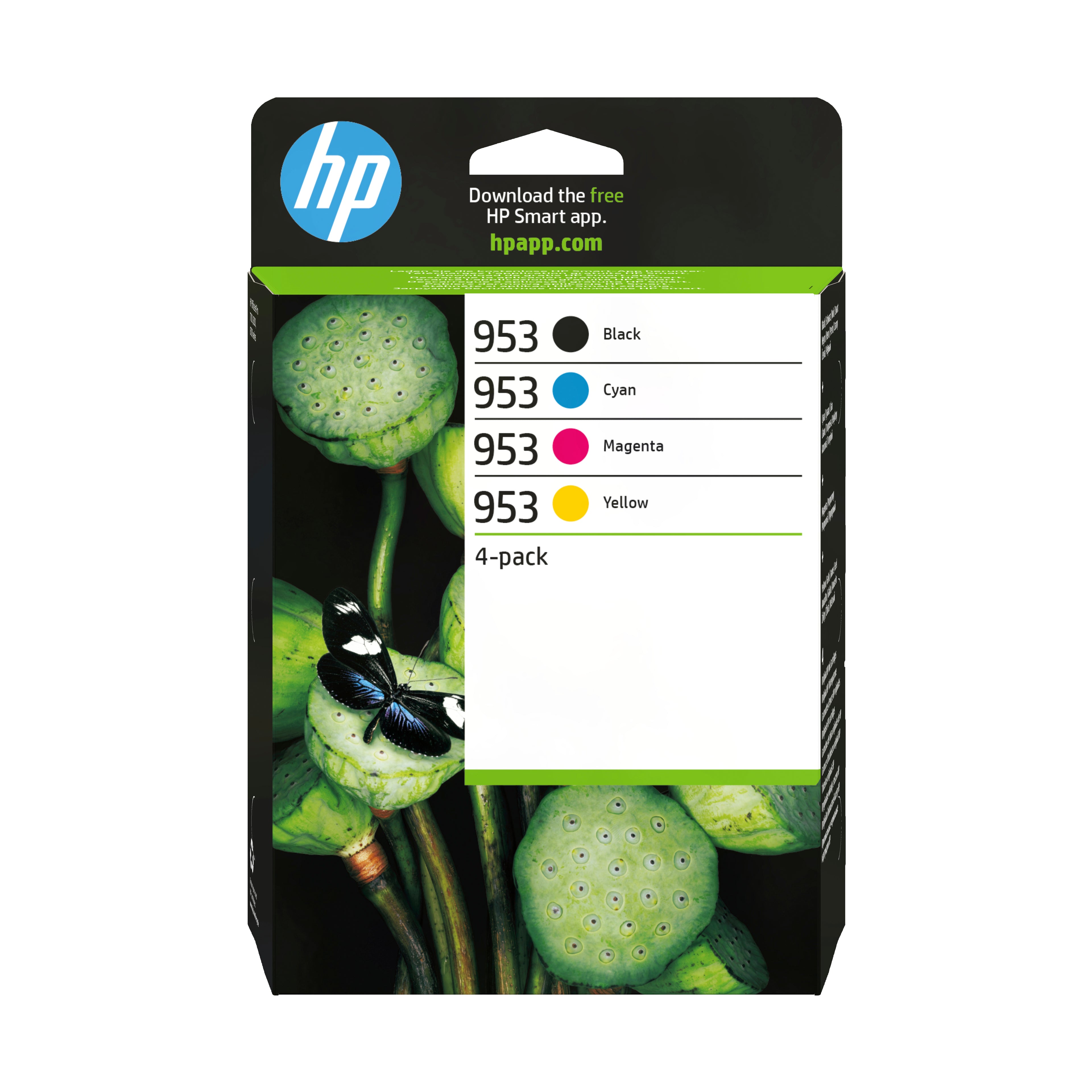 HP 953 - Pack de 4 - noir, jaune, cyan, magenta - original - cartouche d'encre - pour Officejet Pro 7740, 7740 Wide Format, 8210, 8216, 8218, 8710, 8715, 8720, 8725, 8730, 8740