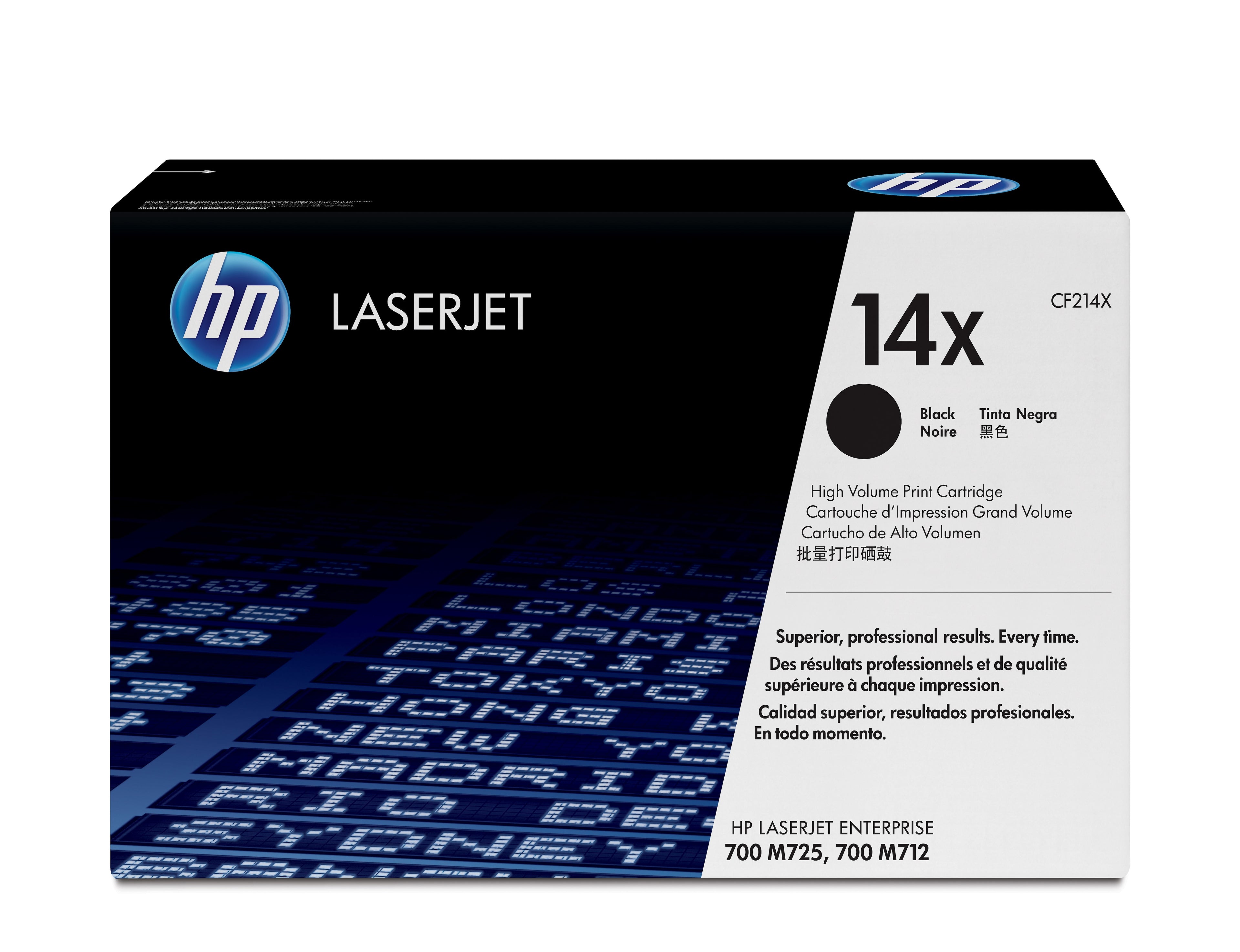 Toner original HP 14X Noir