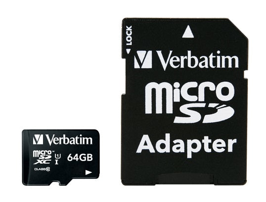 Verbatim Premium - Carte mémoire flash (adaptateur SD inclus(e)) - 64 Go - Class 10 - microSDXC UHS-I