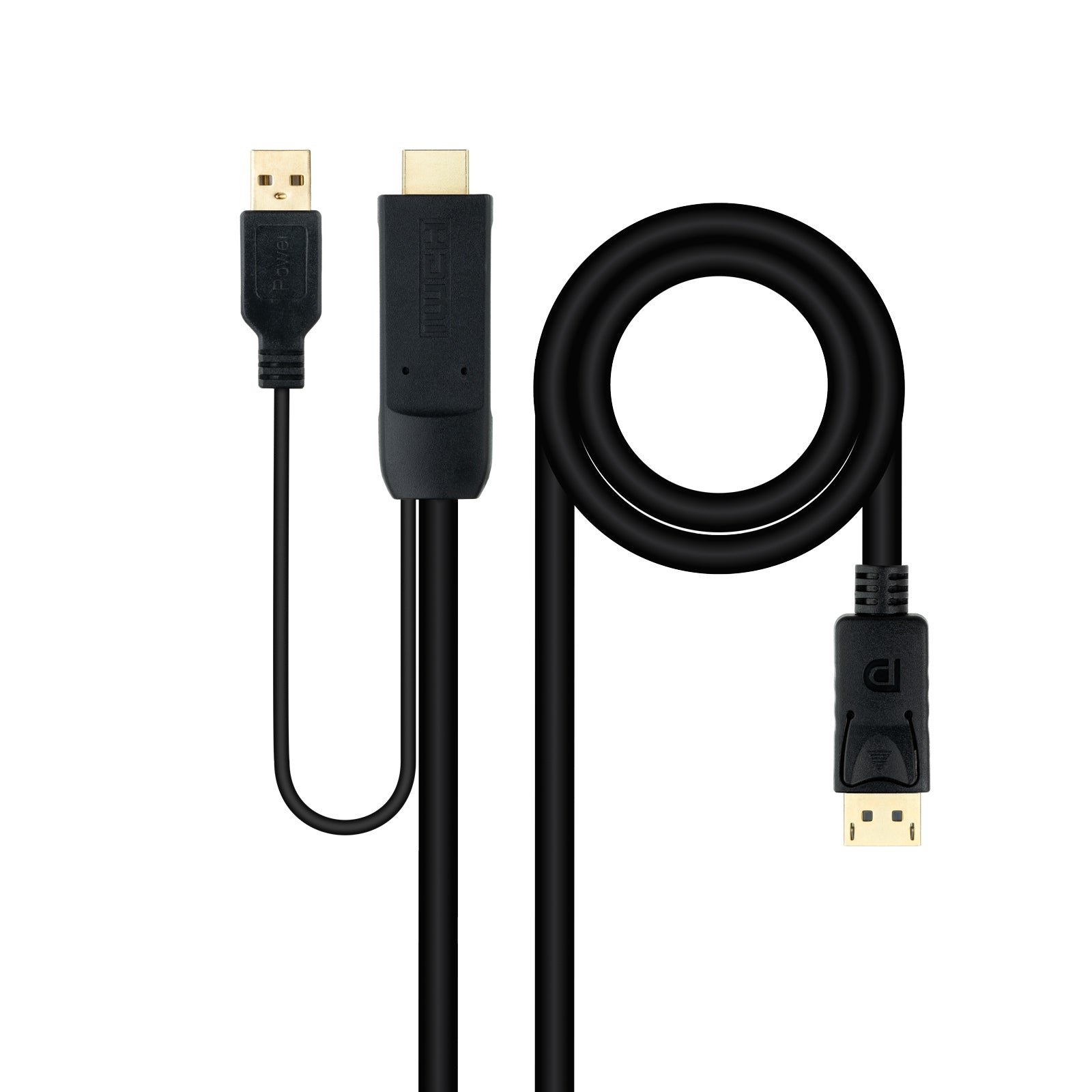 Câble DisplayPort vers HDMI NANOCABLE 10.15.4352 Noir 1,8 m 4K Ultra HD