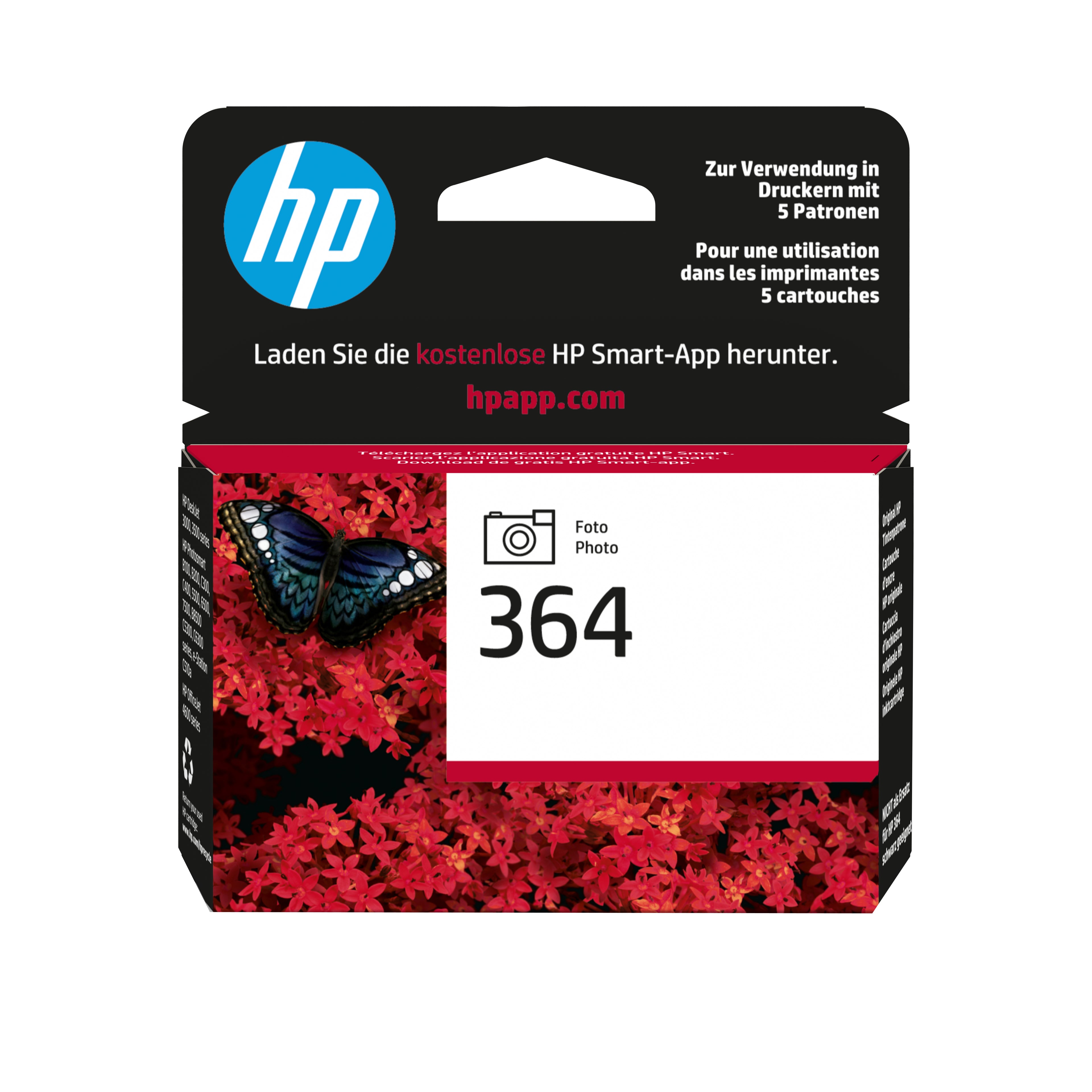 Cartouche d'encre originale HP 364 Noir