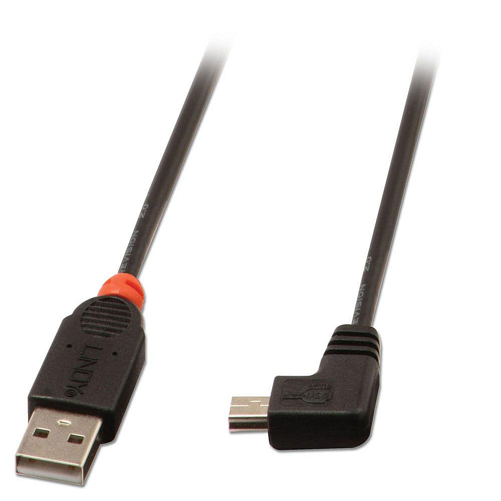 Câble USB 2.0 A vers Mini USB B LINDY 31972 2 m Noir