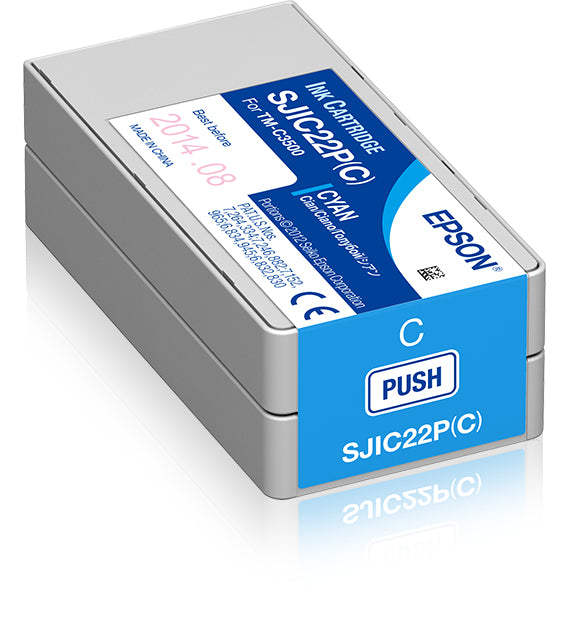 Cartouche d'encre originale Epson SJIC22P Cyan