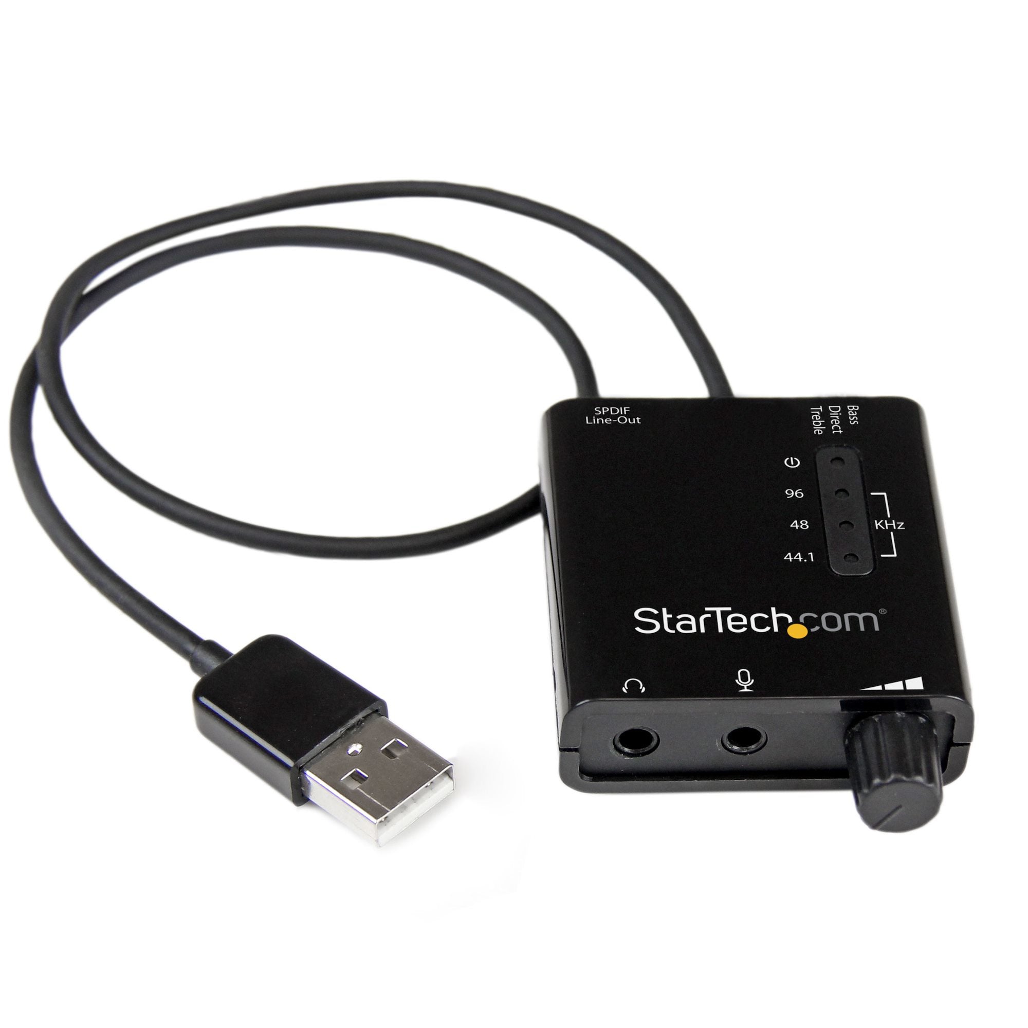 StarTech.com Carte Son Externe USB avec sortie SPDIF Audio Numérique - Convertisseur DAC USB Audio Stéréo - Enregistrement 96KHz/24-bit - Carte son - 24 bits - 96 kHz - stéreo - USB 2.0 - pour P/N: MU15MMS, MU6MMS