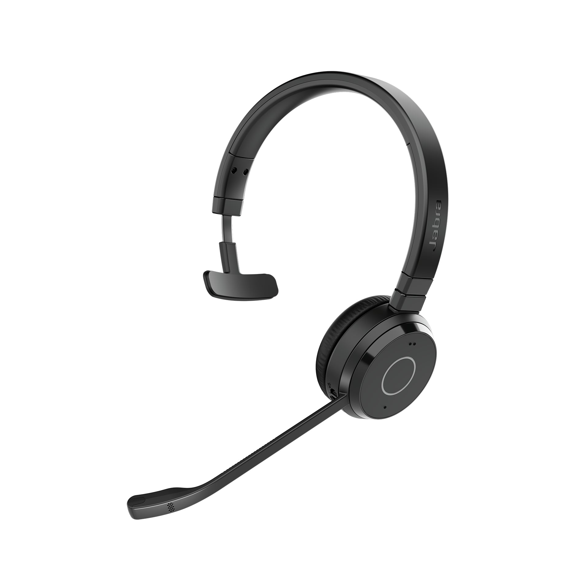 Jabra Evolve 65 TE Mono - Micro-casque - sur-oreille - Bluetooth - sans fil - USB-A via adaptateur Bluetooth - isolation acoustique - Certifié pour Microsoft Teams