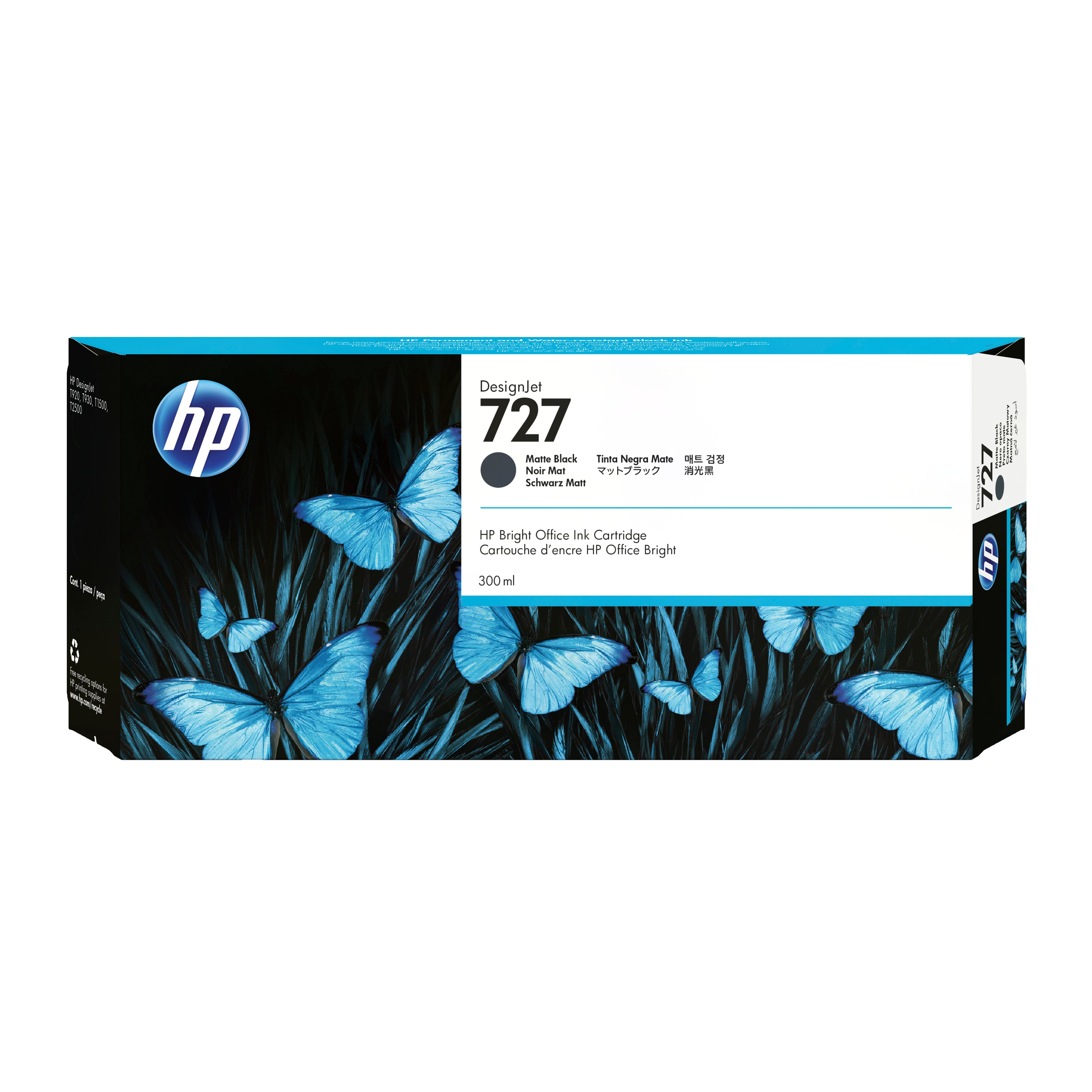 Cartouche d'encre originale HP 727 Noir