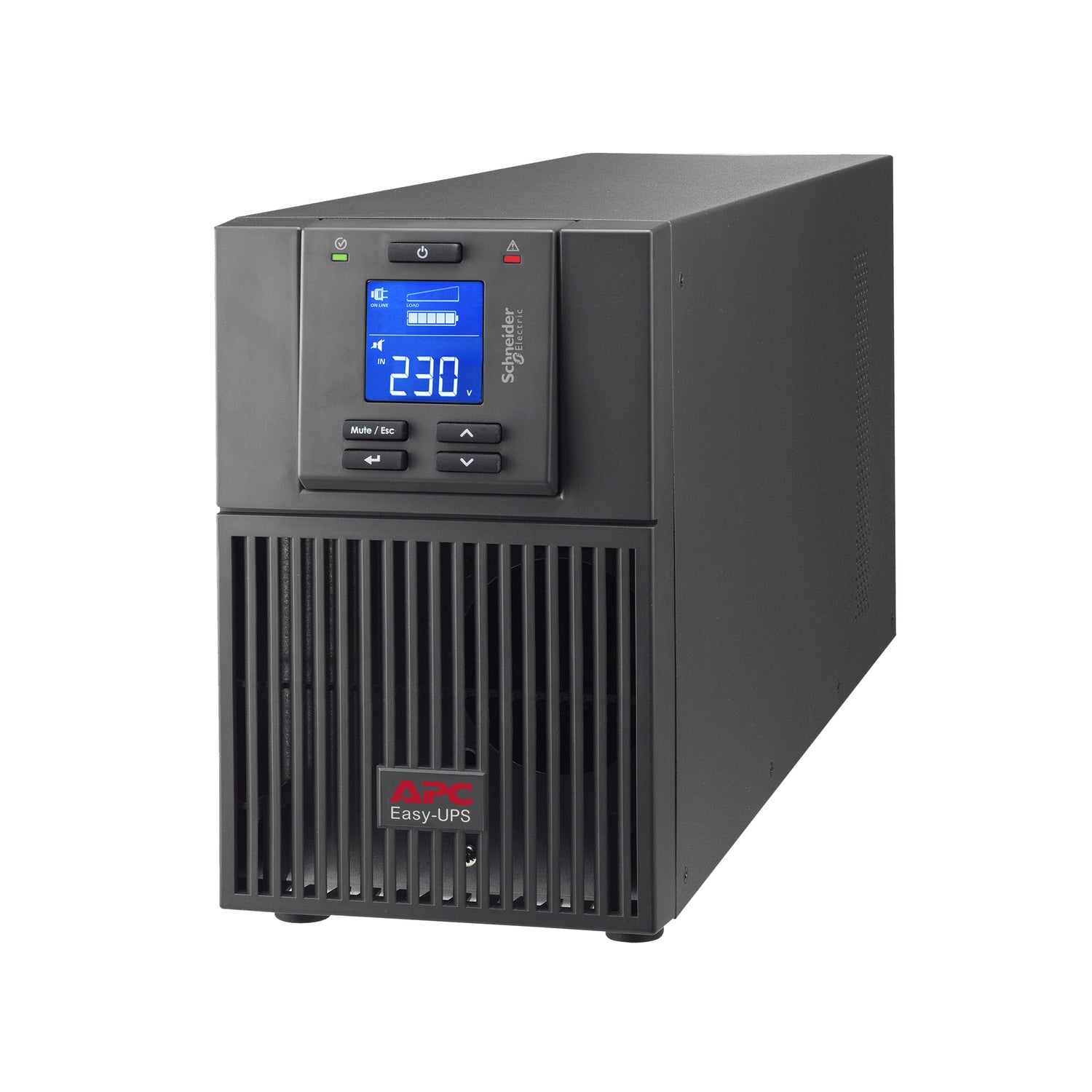 APC Easy UPS On-Line - Onduleur - tour - CA 220/230/240 V - 900 Watt - 1000 VA - monophasé - Acide de plomb - USB, serial - connecteurs de sortie : 3 - PFC - Europe - noir, RAL 7010