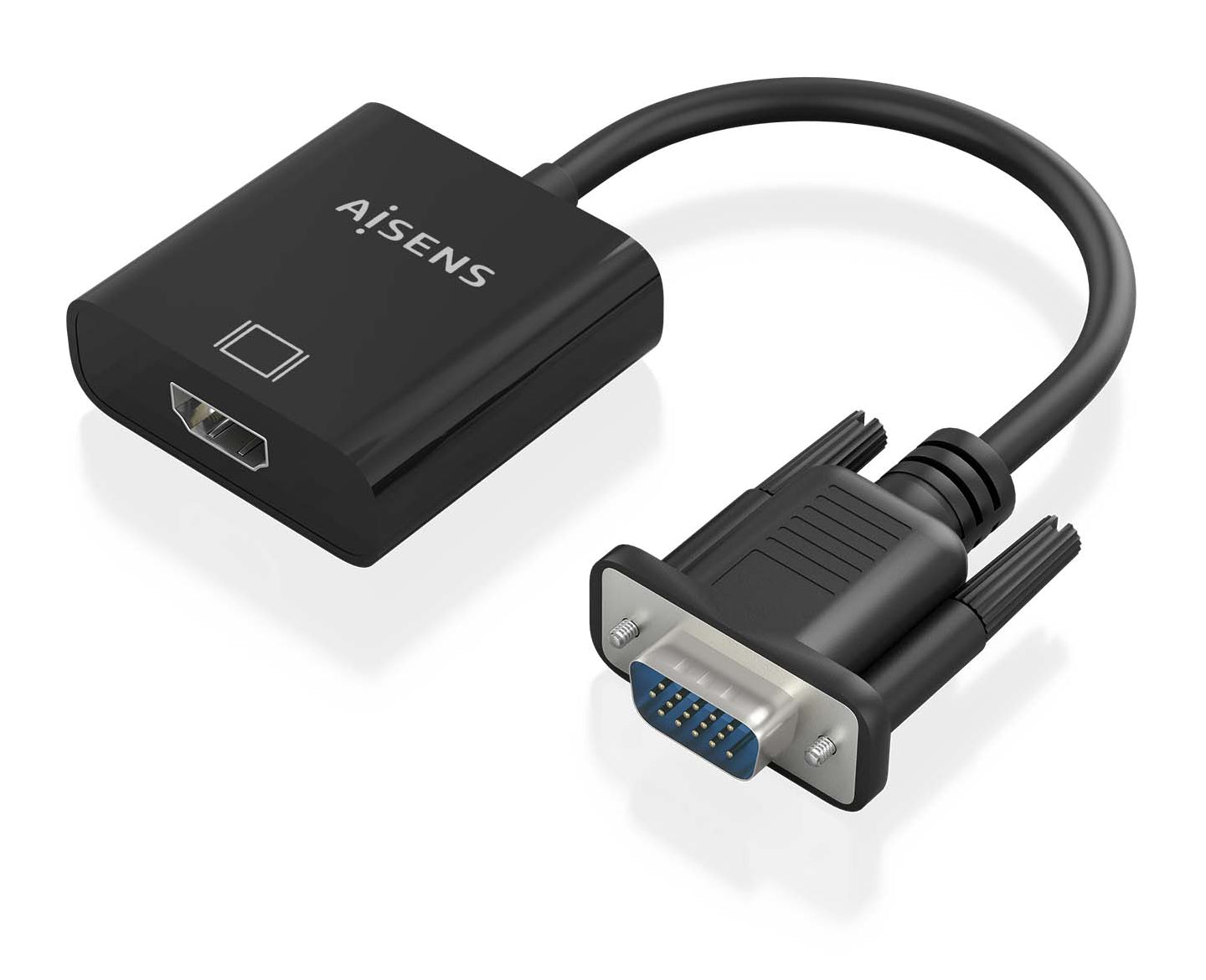 Adaptateur HDMI vers VGA Aisens A115-0873 20 cm Noir