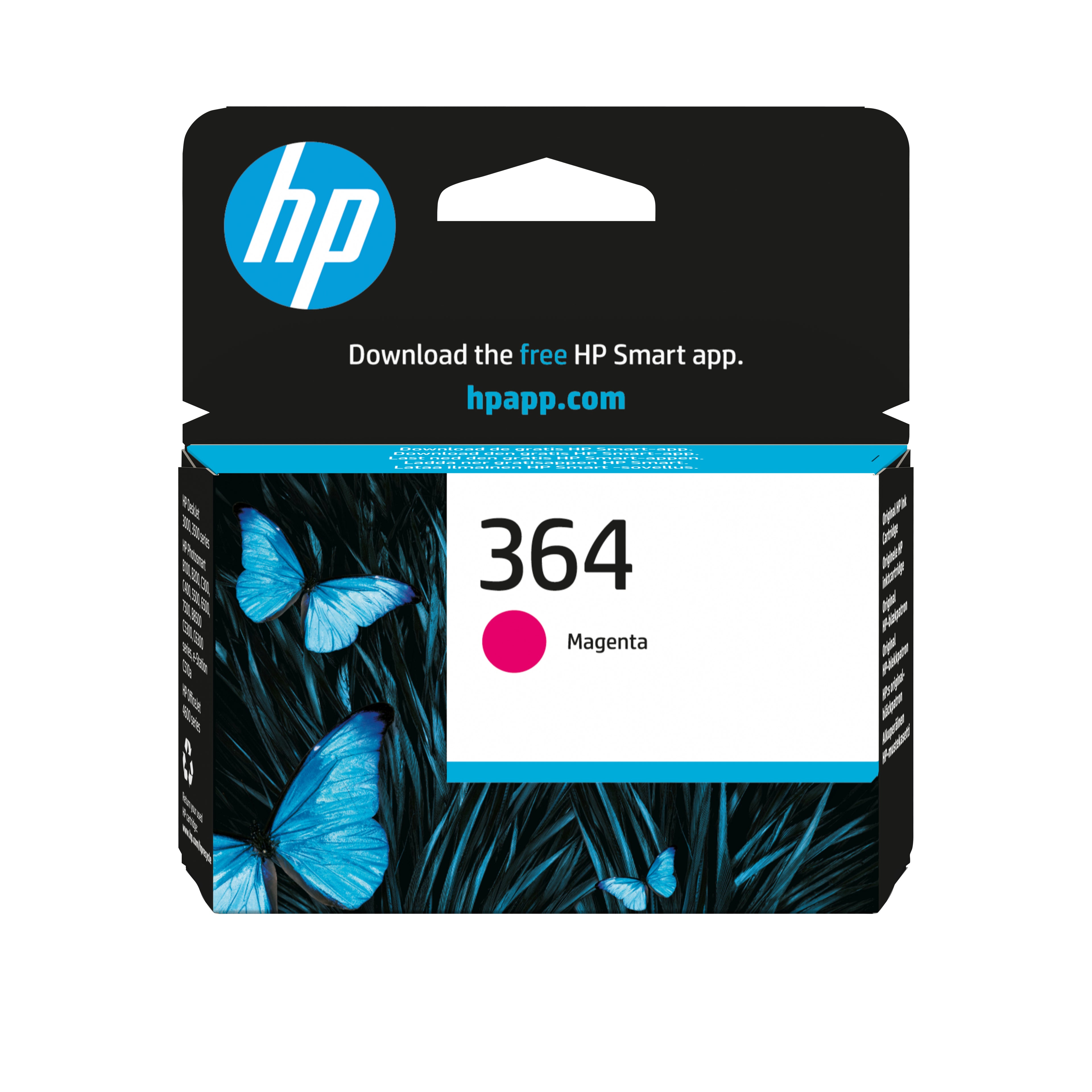 Cartouche d'encre originale HP CB319EE#ABE Noir Rose Magenta