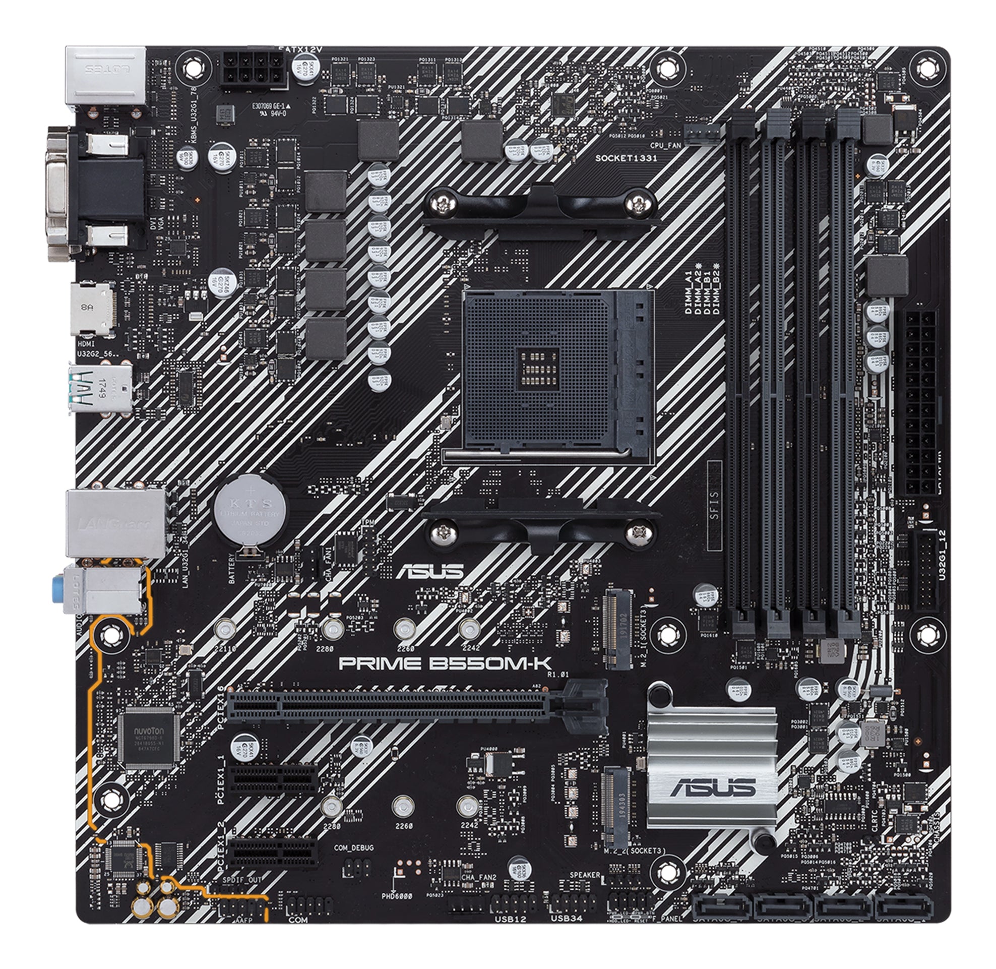 Carte Mère Asus PRIME B550M-K AMD AM4 AMD B550 AMD