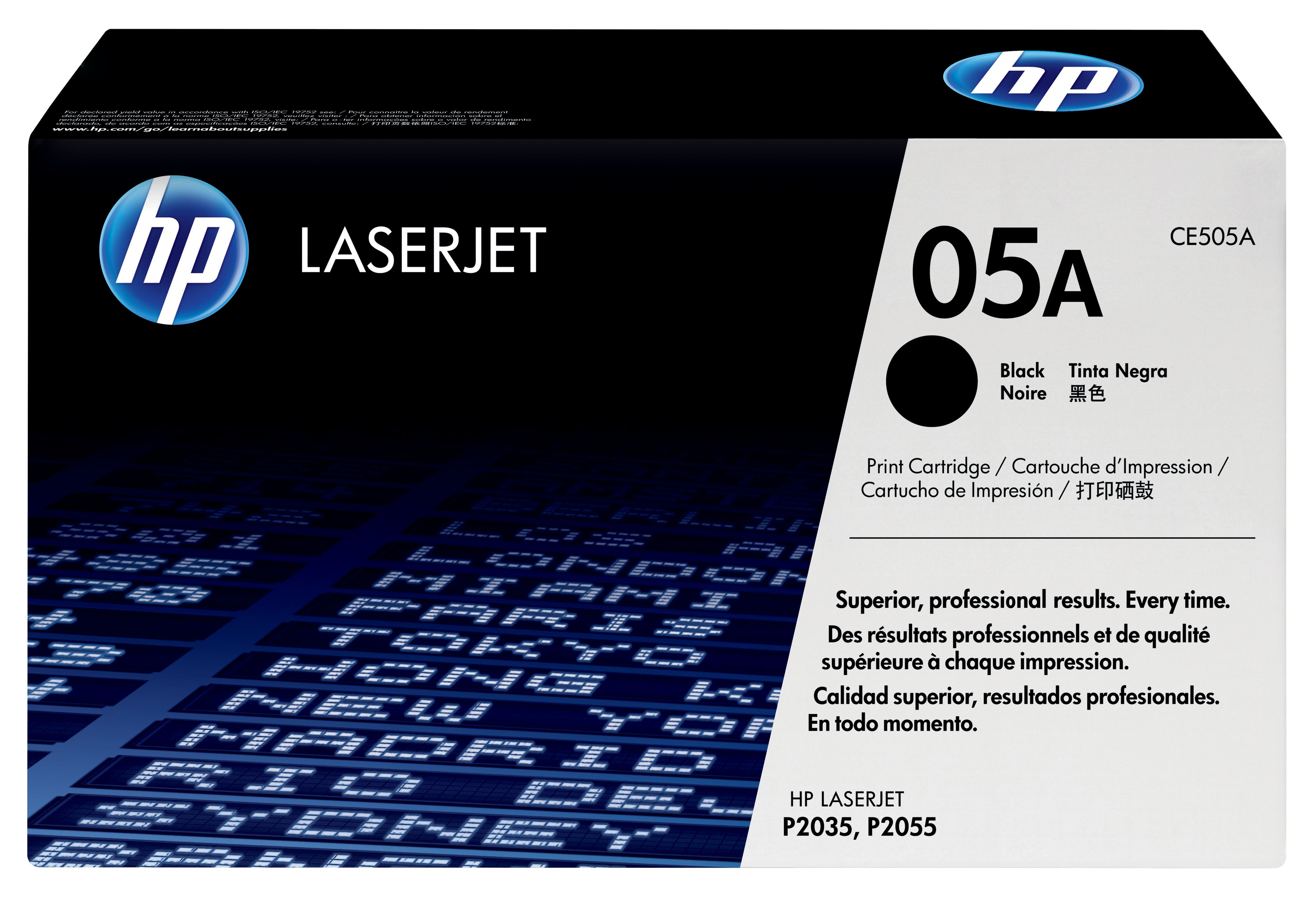 Toner original HP CE505A Noir